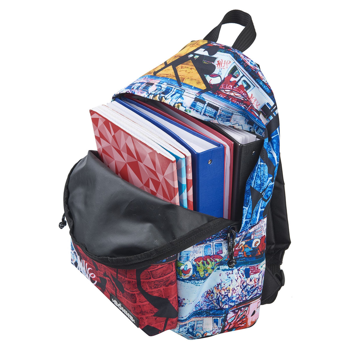 Bonne Sac à dos 1 compartiment multicolore motif imprime tag