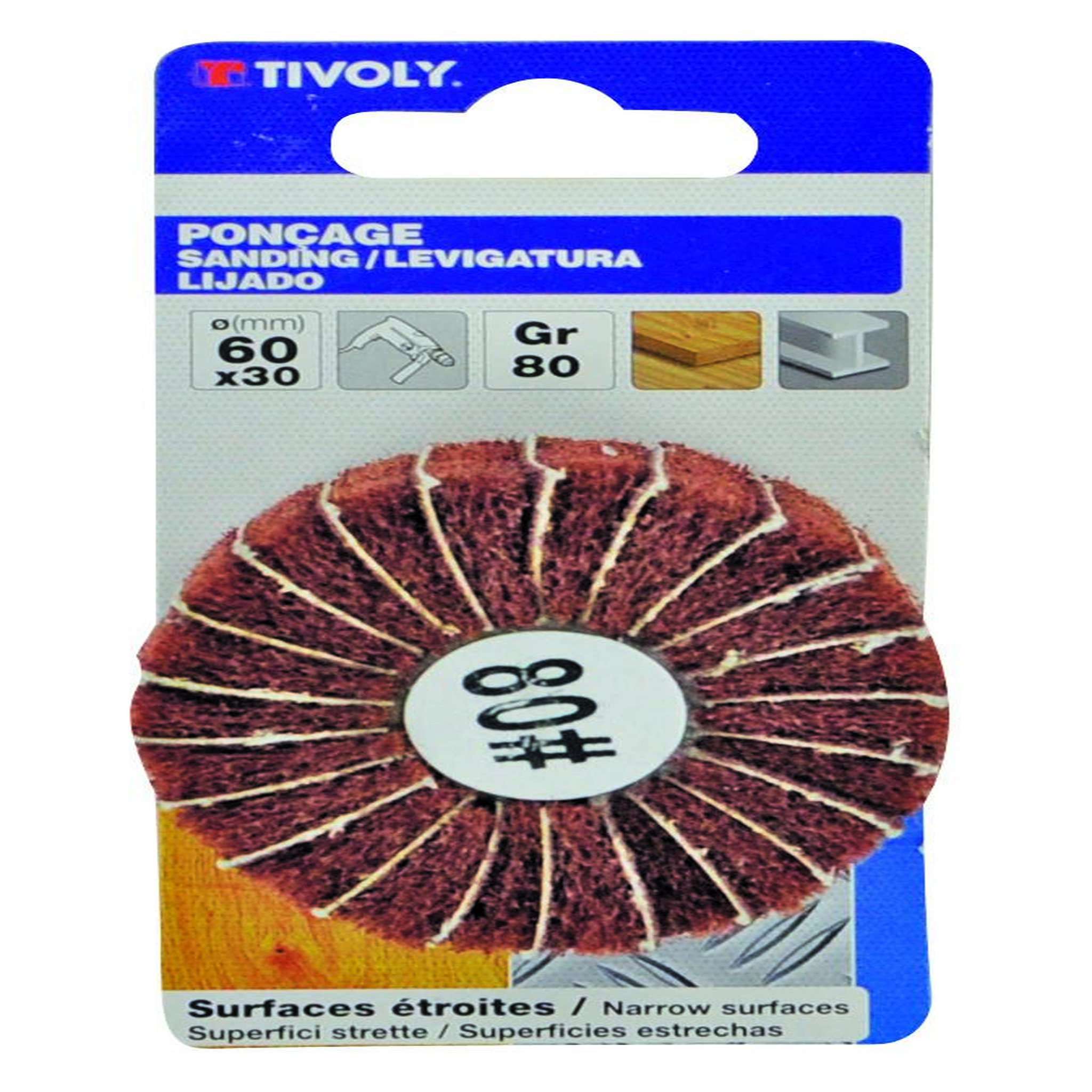 TIVOLY Roue de finition pour multimatière TIVOLY, Diam.60 mm