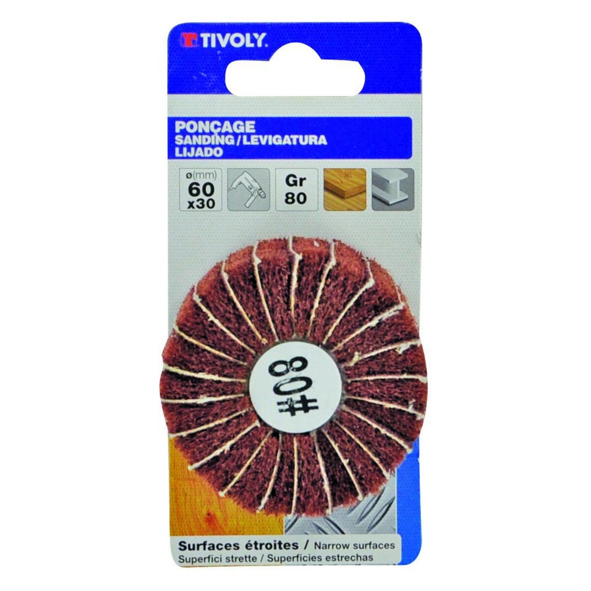 TIVOLY Roue de finition pour multimatière TIVOLY, Diam.60 mm