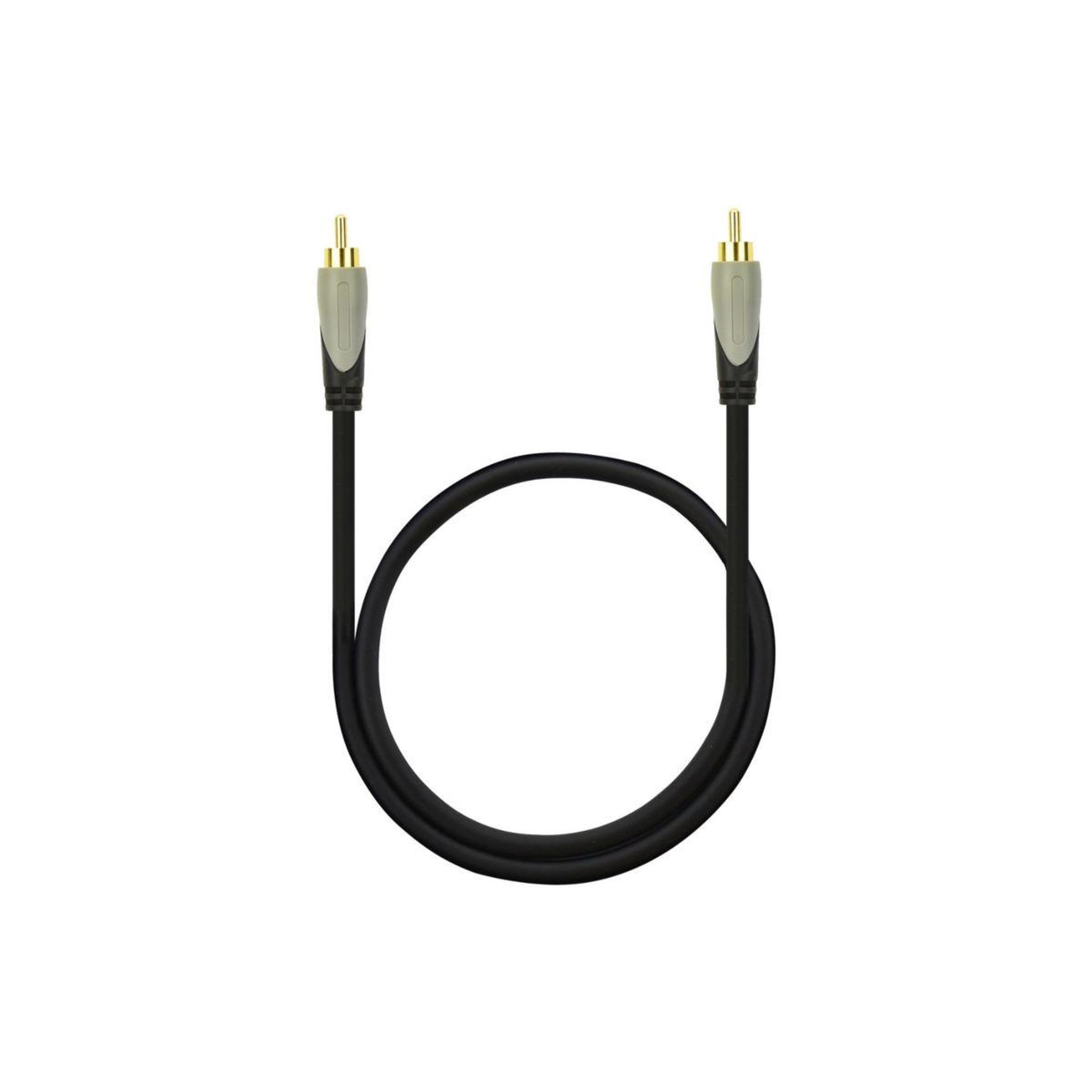 Voir la diapositive 2 : ESSENTIEL B Câble subwoofer 1m20 coax/sub - ecp