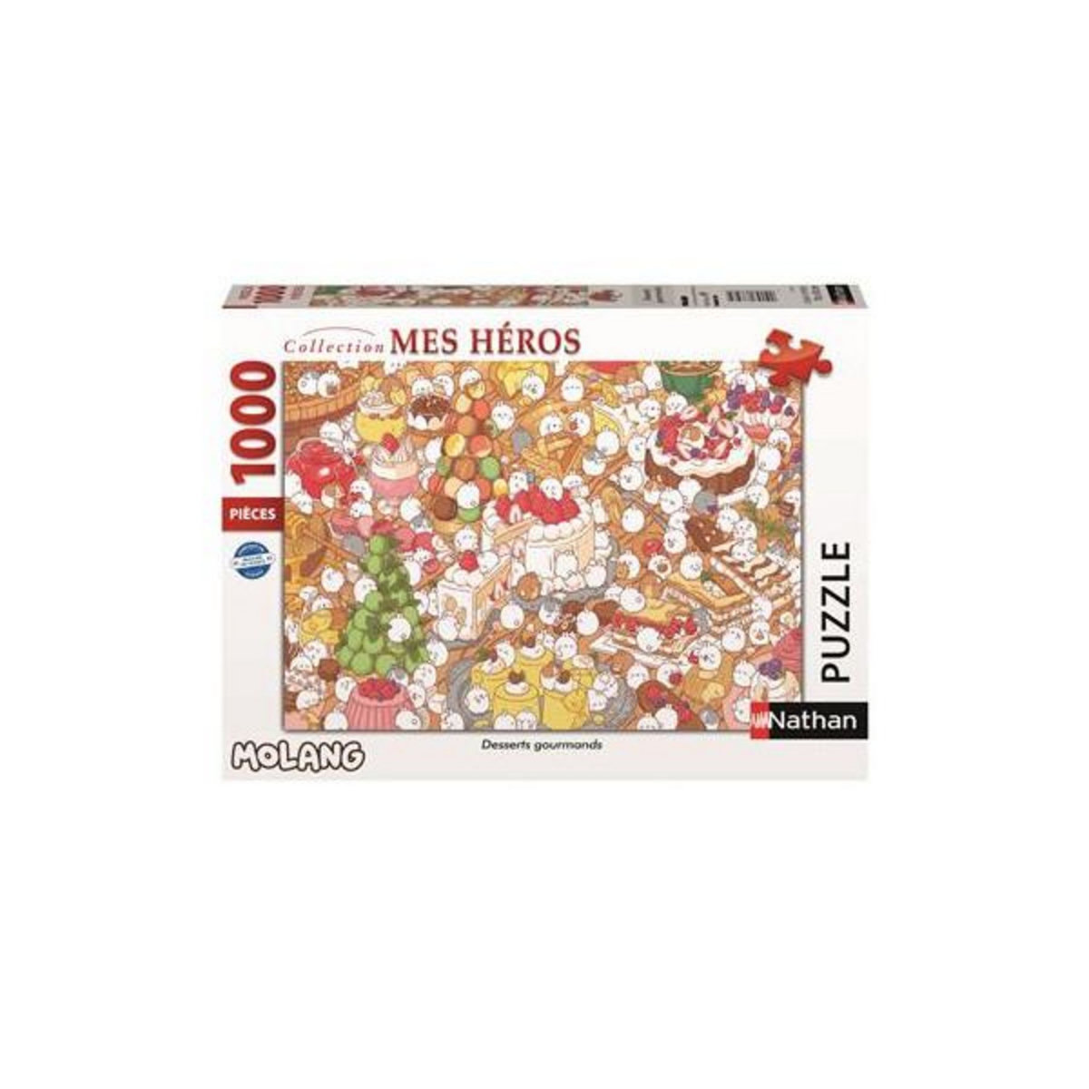Nathan Puzzle Nathan Desserts gourmands Molang 1000 pièces