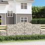 Voir la diapositive 1 : VIDAXL Paniers a gabions arques 20 pcs 300x50x120/140 cm fer galvanise