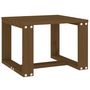 Voir la diapositive 5 : VIDAXL Table d'appoint jardin marron miel 40x38x28,5cm bois massif pin