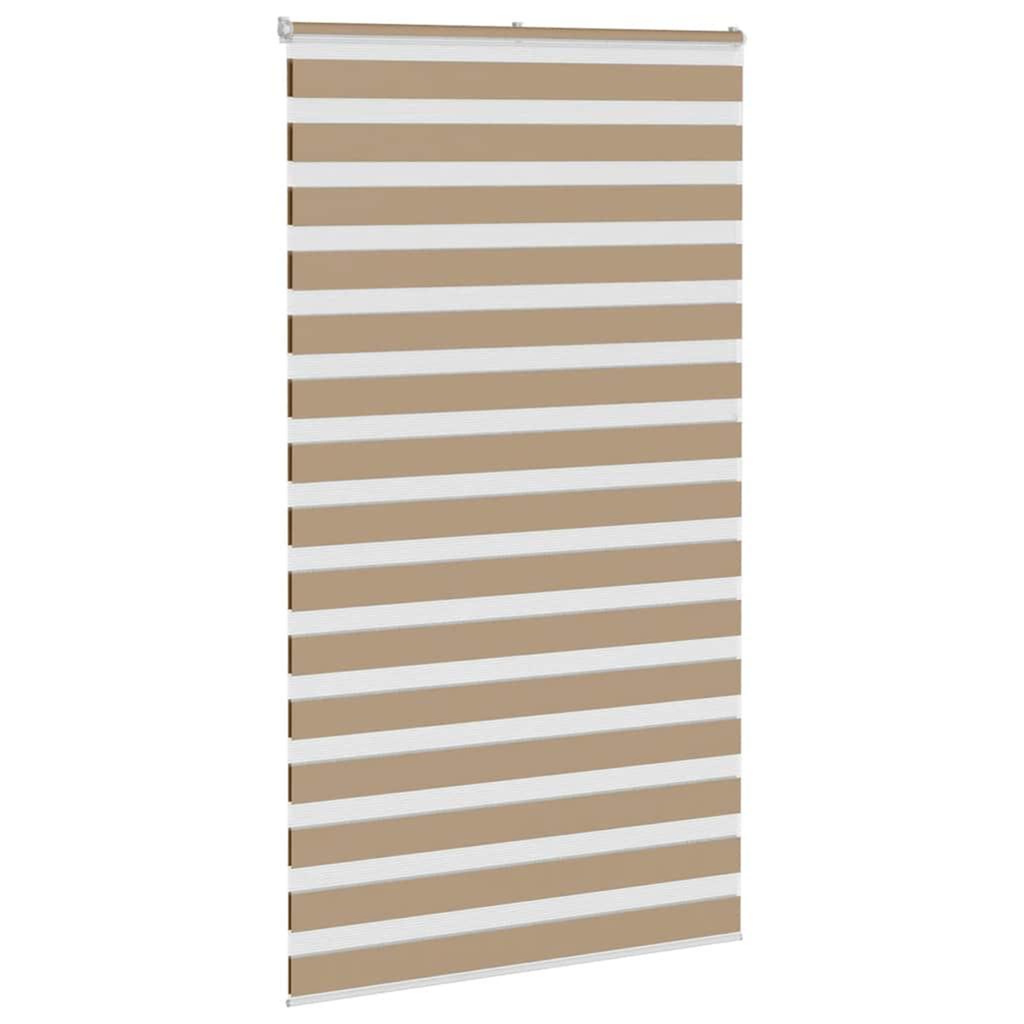 Voir la diapositive 3 : VIDAXL Store zebre marron sable largeur du tissu 120,9 cm polyester