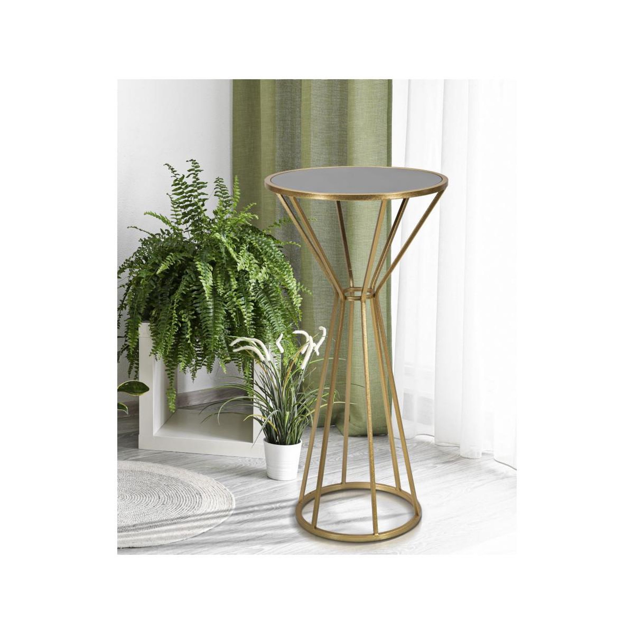 Voir la diapositive 5 : Paris Prix Table d'appoint en métal  simple  100cm or
