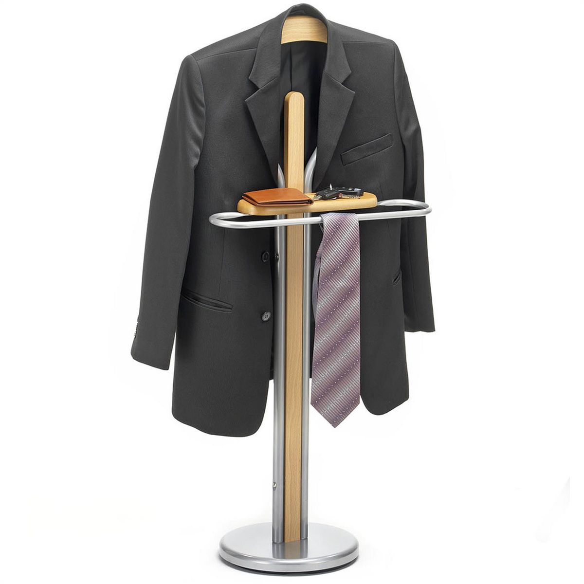 IDIMEX Valet FABIO, en métal laqué et MDF