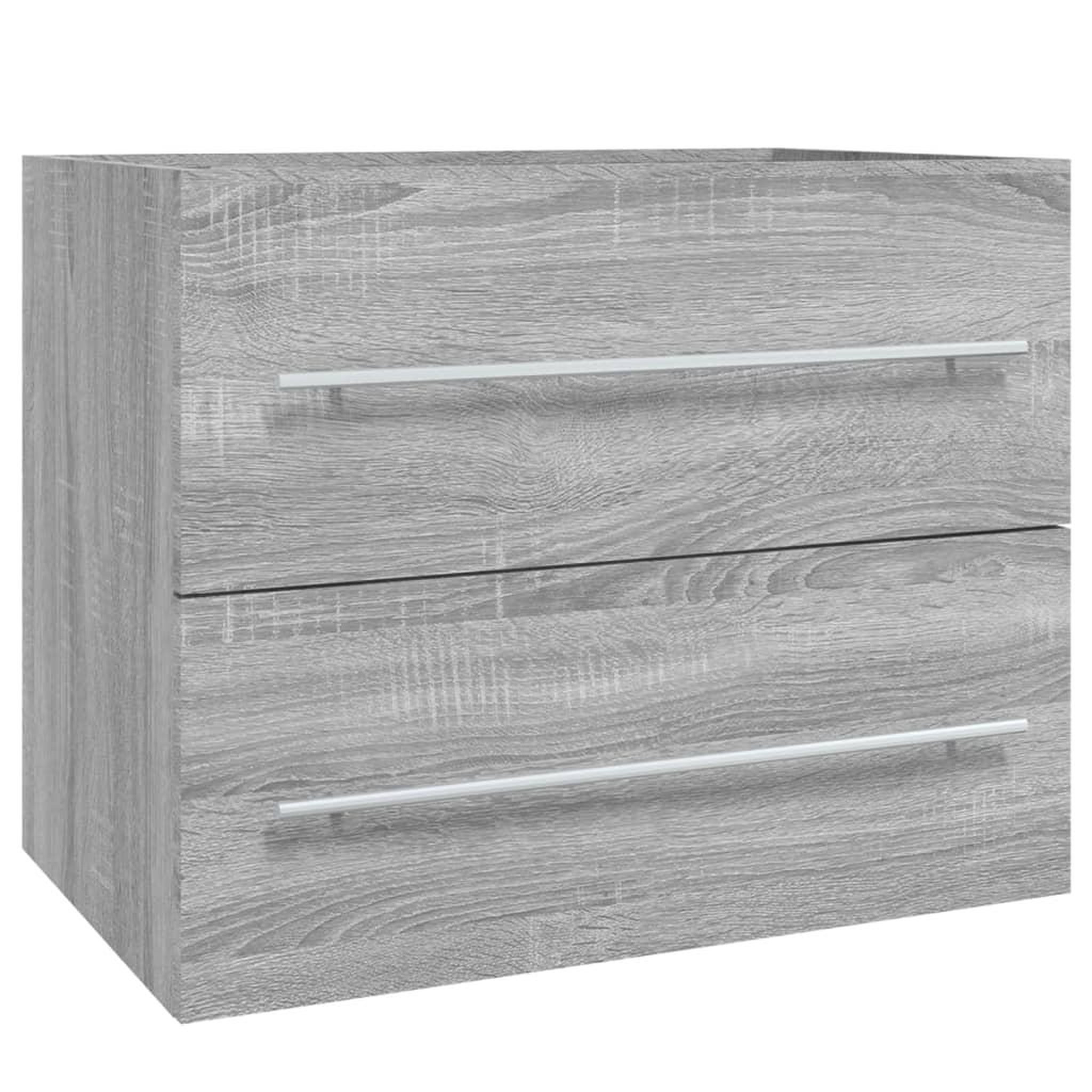 Voir la diapositive 2 : VIDAXL Armoire de lavabo Sonoma gris 60x38,5x48 cm Bois d'ingenierie
