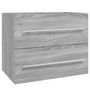 Voir la diapositive 2 : VIDAXL Armoire de lavabo Sonoma gris 60x38,5x48 cm Bois d'ingenierie