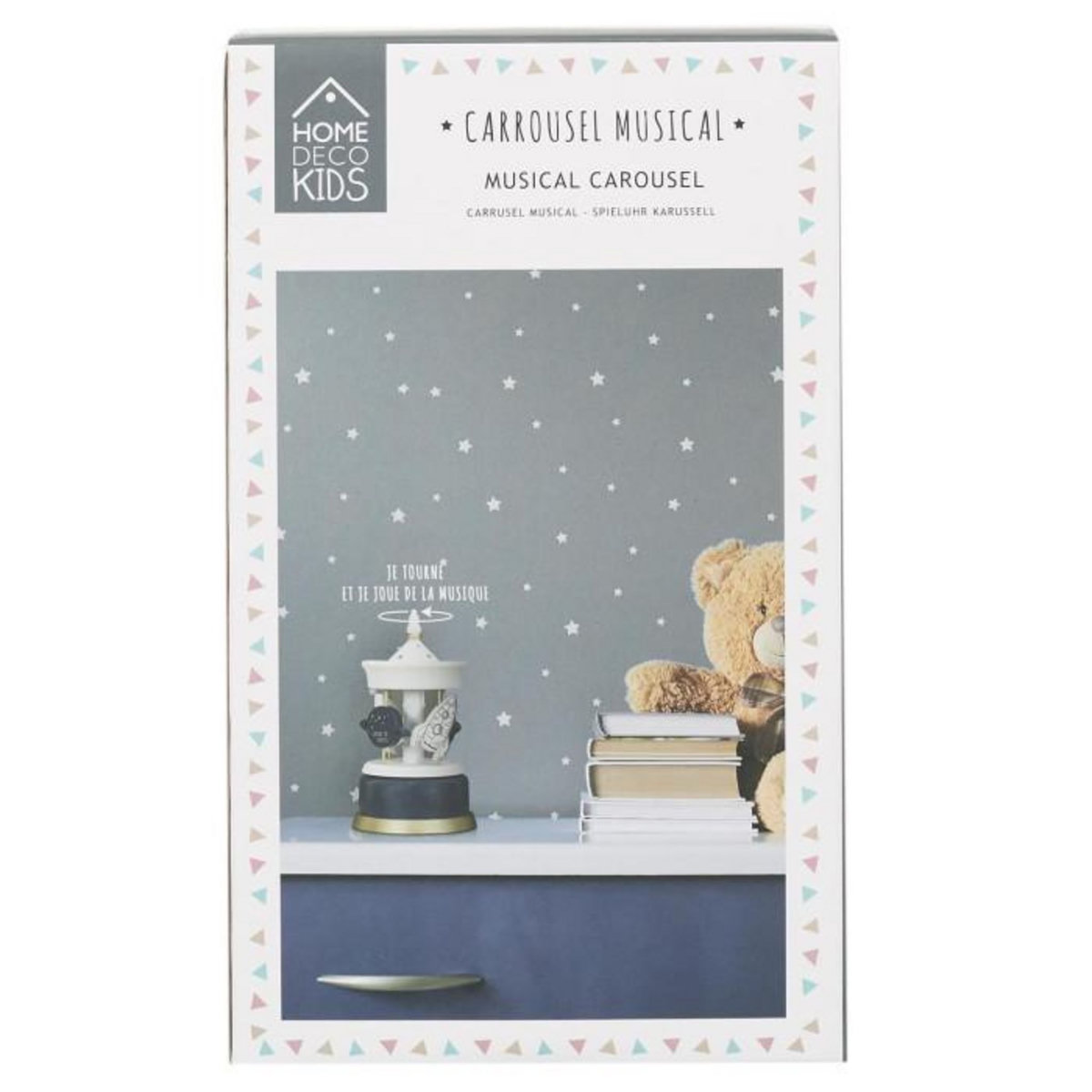 Paris Prix Carrousel Musical  Enfant Garçon  20cm Bleu