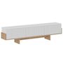 Voir la diapositive 5 : CONCEPT USINE Meuble TV avec placards blanc et bois 180cm WOPI