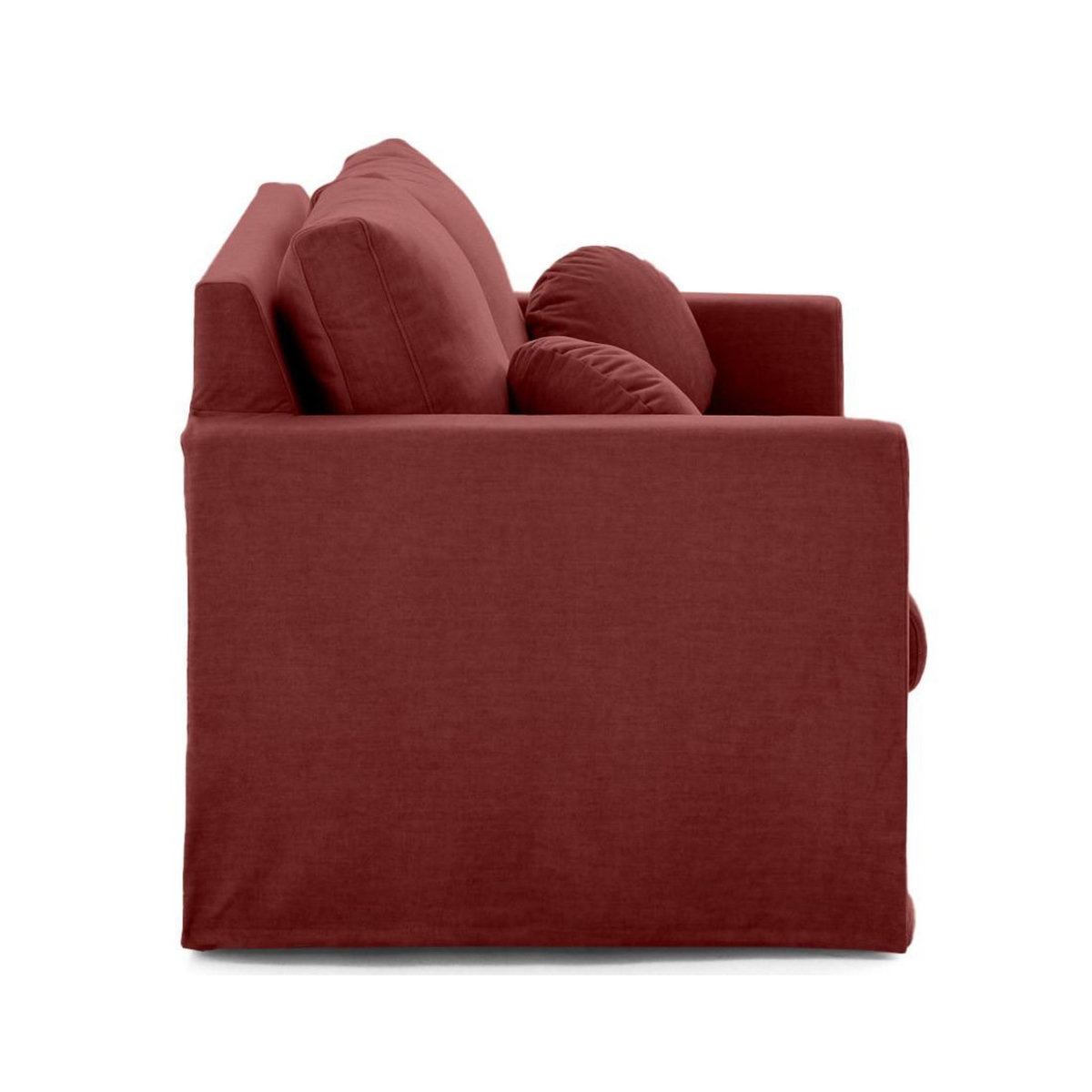 LISA DESIGN Serena - canapé droit déhoussable 2 places en velours