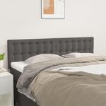 VIDAXL Tetes de lit 2 pcs Gris 72x5x78/88 cm Similicuir