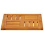 Voir la diapositive 3 : VIDAXL Dessus de table 40x40x2 cm carre bois massif d'acacia