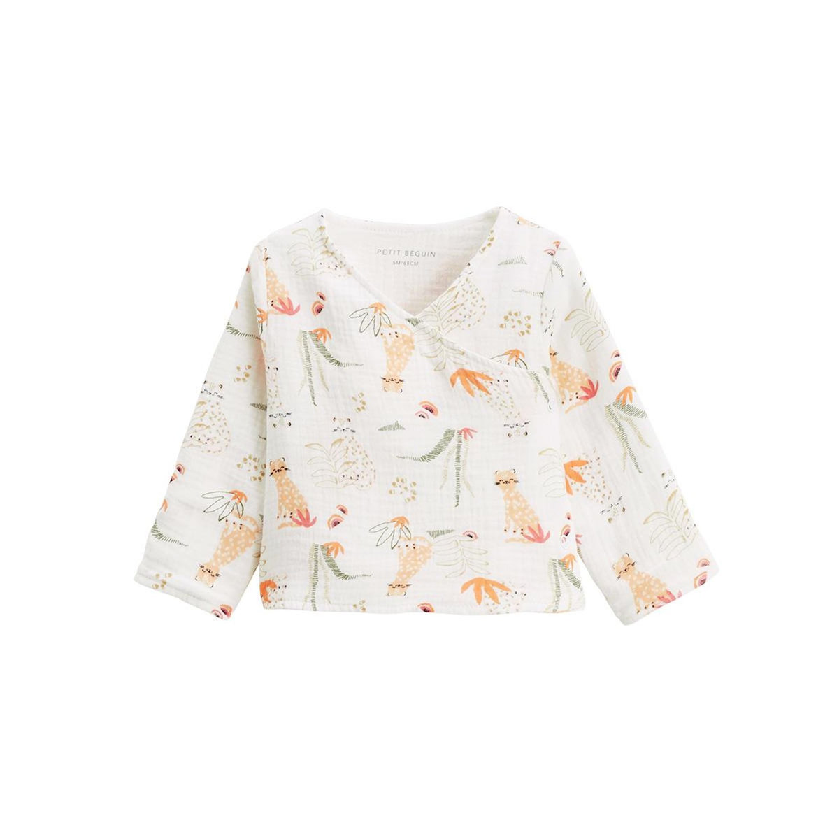 Petit Béguin Gilet bébé en gaze de coton Sierra