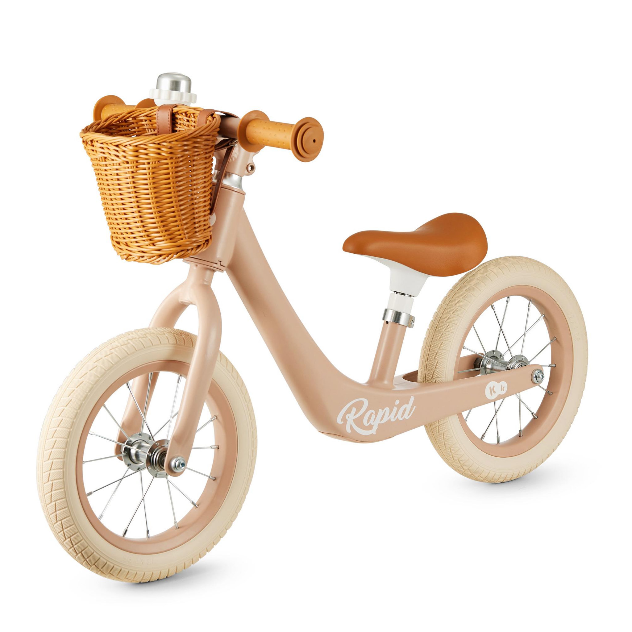 Voir la diapositive 1 : KINDERKRAFT Draisienne rétro - vélo d'équilibre avec panier et clochette