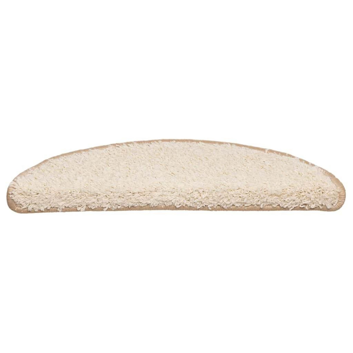 VIDAXL Tapis d'escalier 30 pcs creme 56x17x3 cm