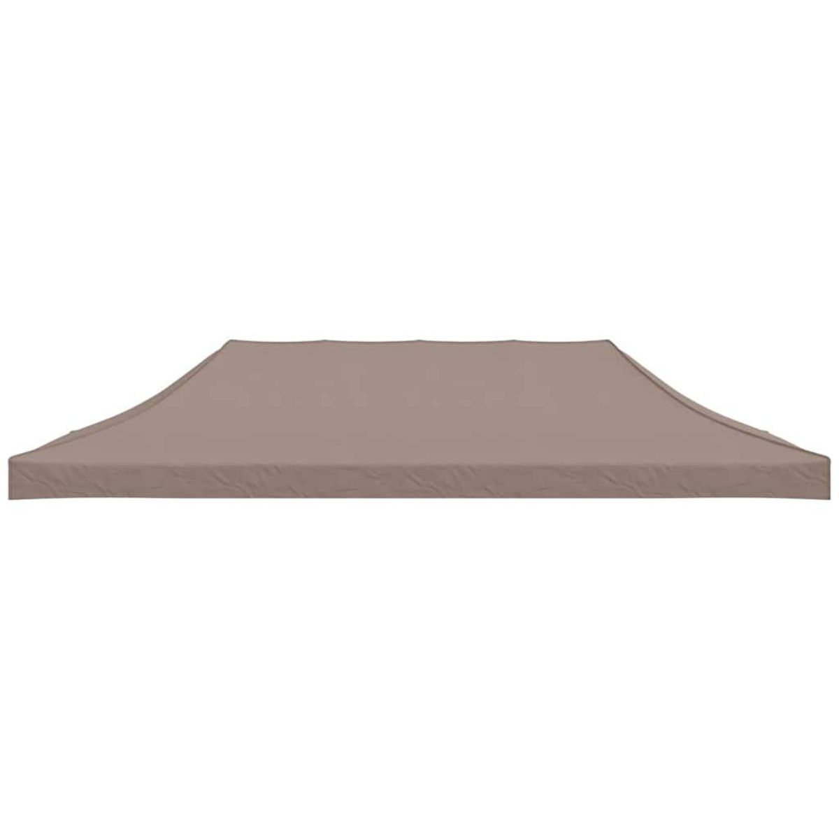 VIDAXL Toit de tente de reception 6x3 m Taupe 270 g/m^2