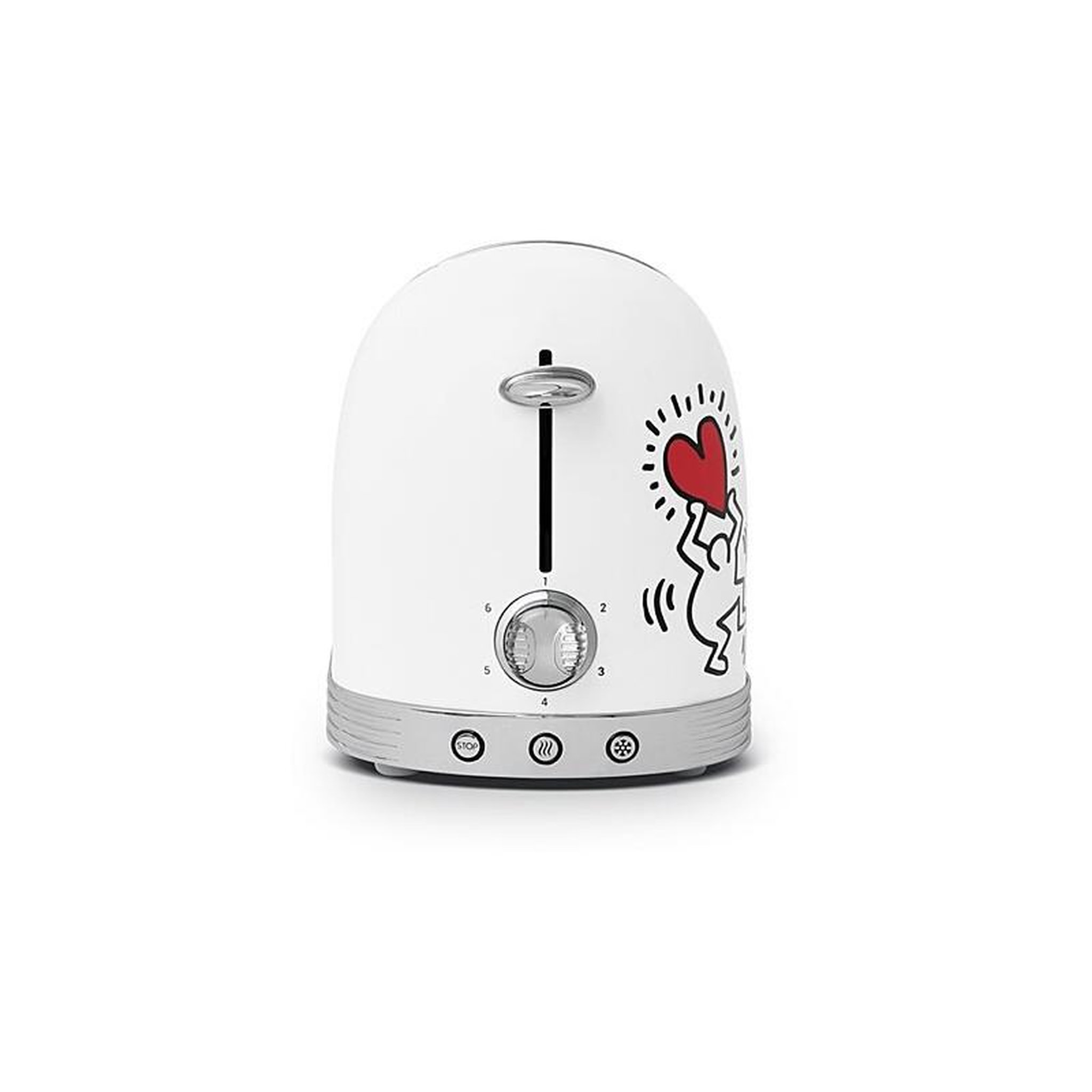 Voir la diapositive 5 : SCHNEIDER Grille pain 2 fentes 815w scto2ktecw schneider x keith haring