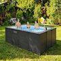 Voir la diapositive 2 : INTEX Piscine tubulaire Graphite rectangulaire 4,00 x 3,00 x 1,24 m - Intex