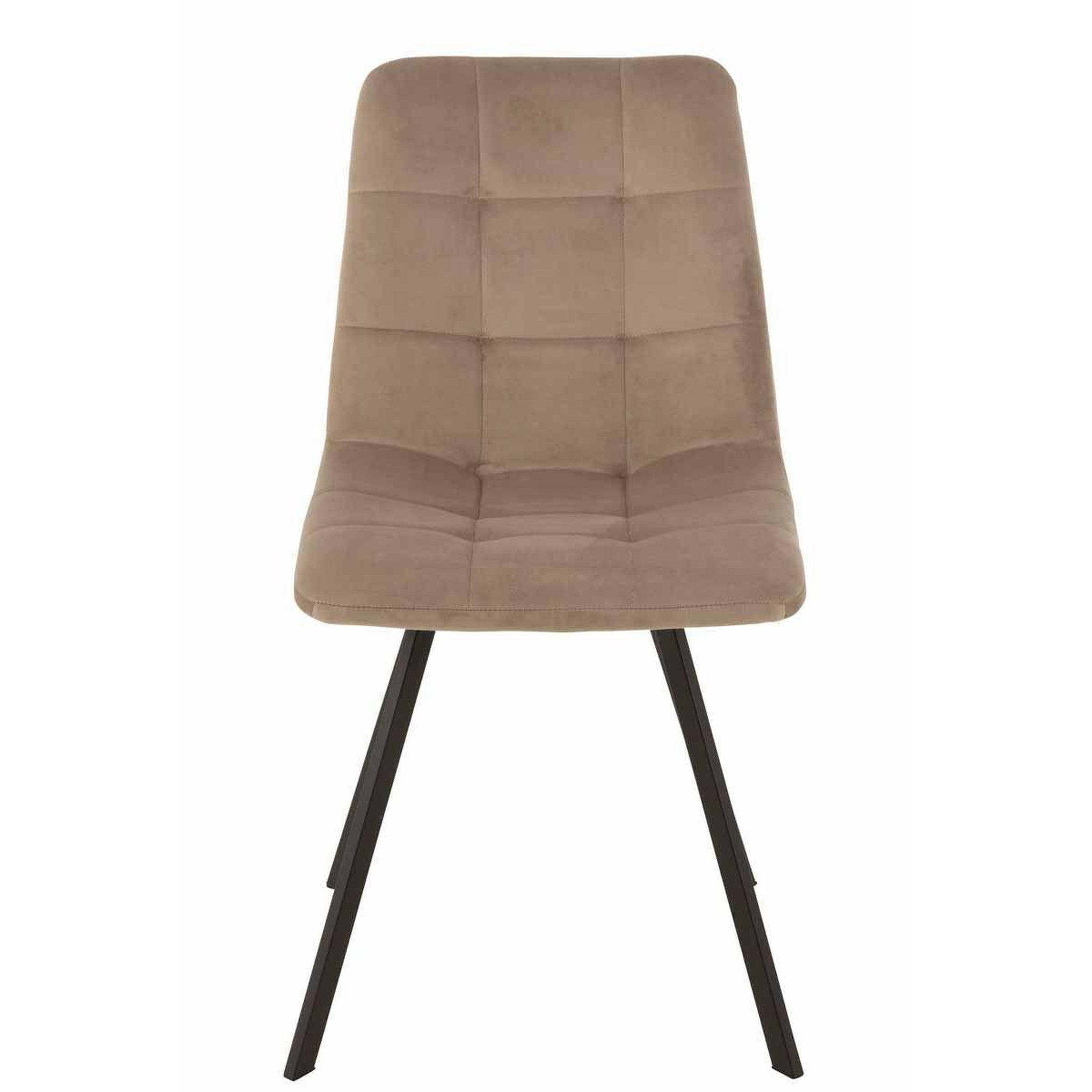 Voir la diapositive 2 : J-LINE Chaise design  morgan  86cm beige