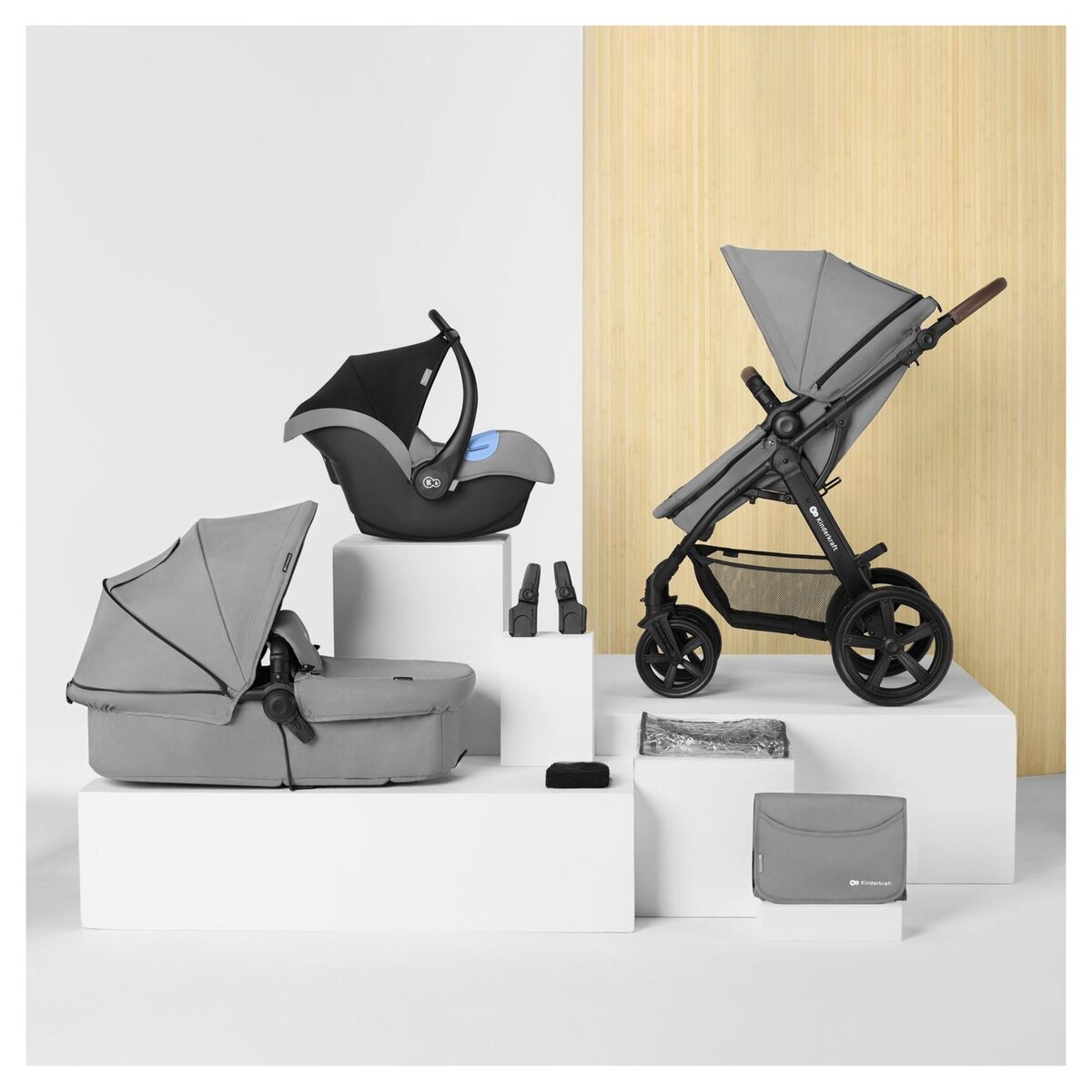 KINDERKRAFT Poussette 3en1 Moov CT bébé 
