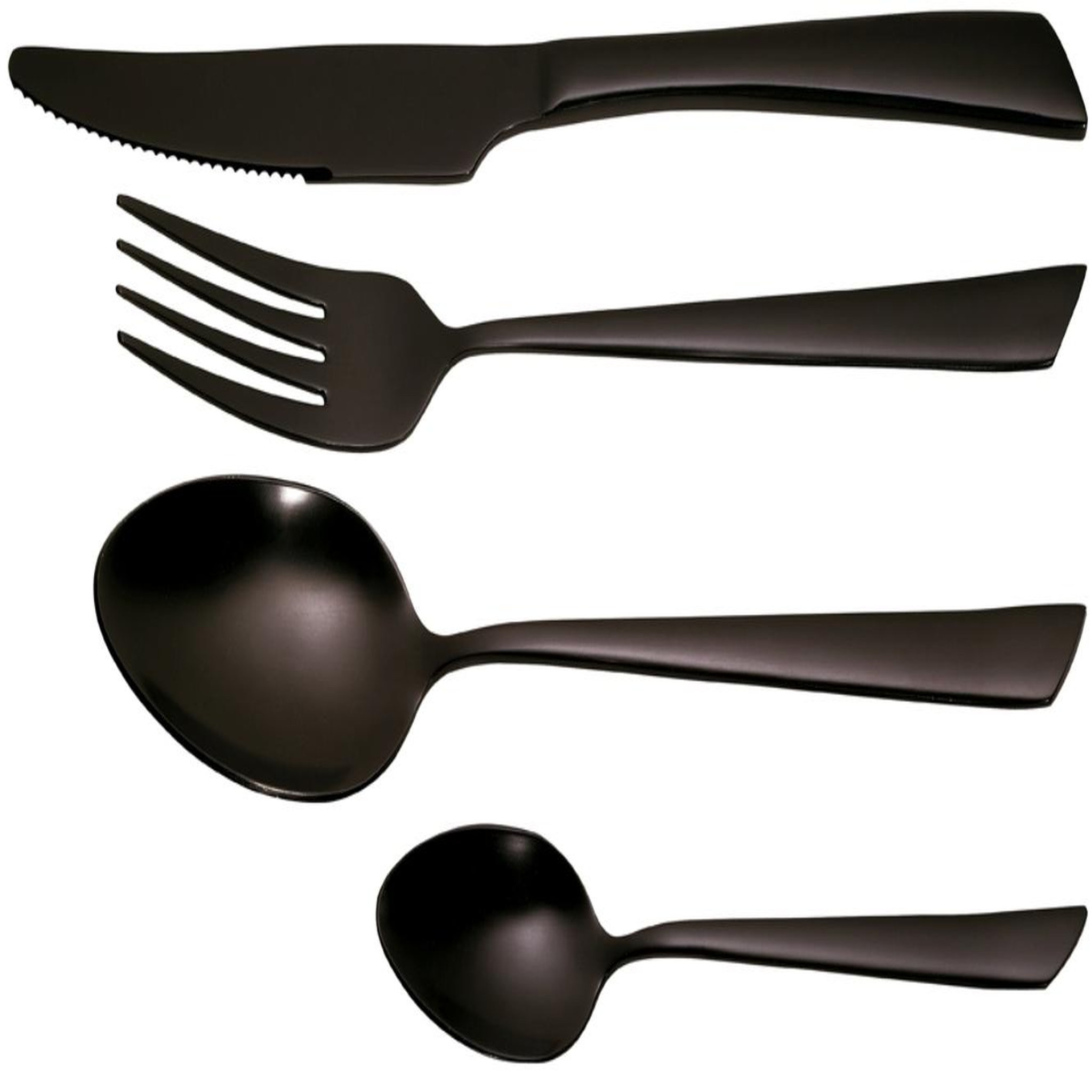 Pradel premium Ménagère 16 pièces inox noir - 40116