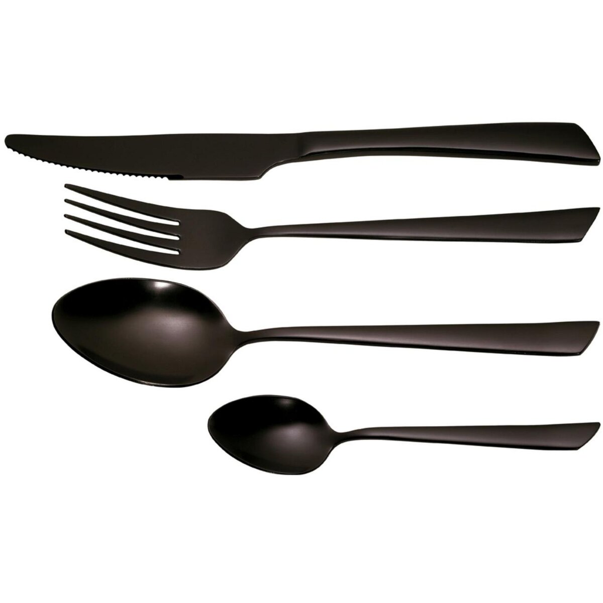 Pradel premium Ménagère 16 pièces inox noir - 40116