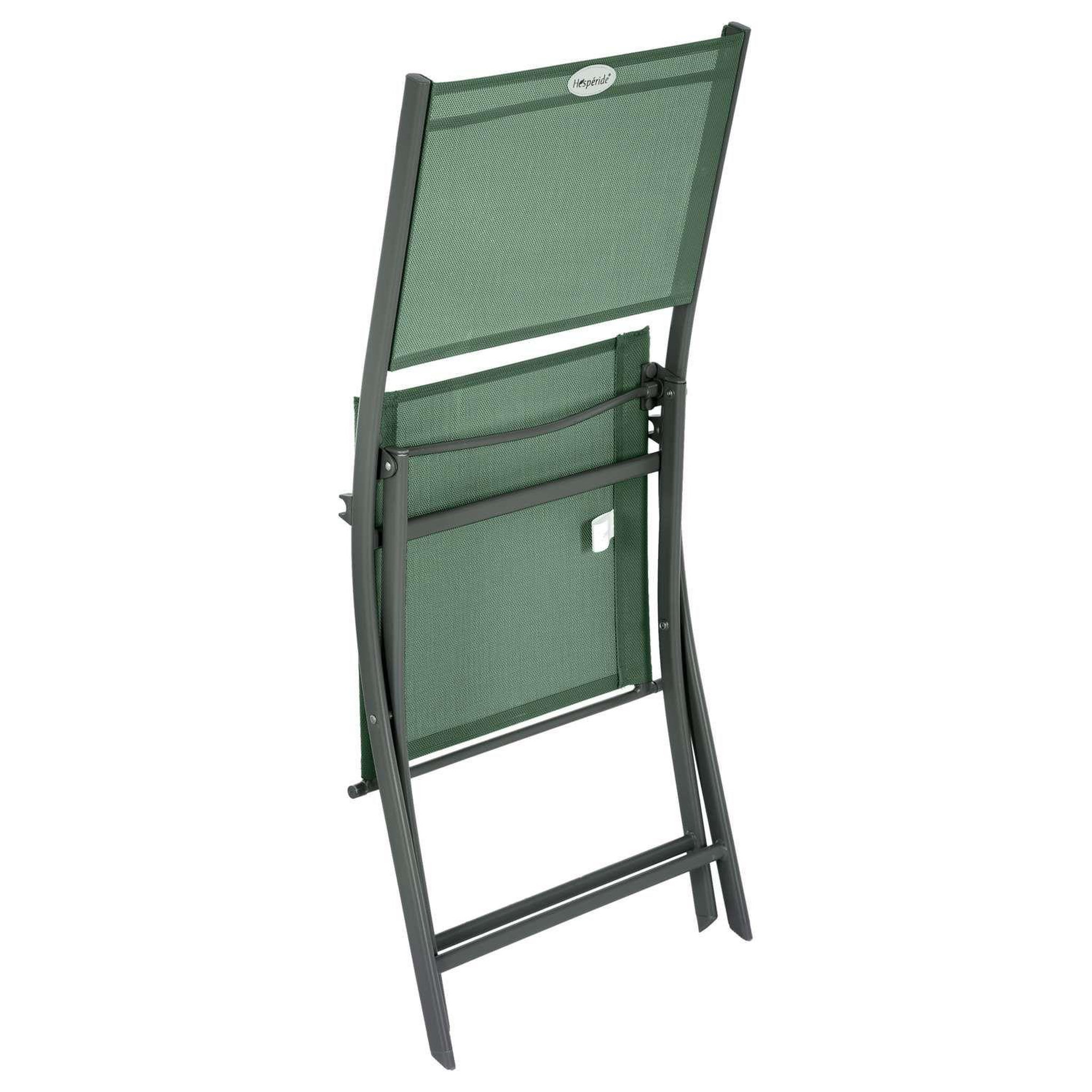 Voir la diapositive 3 : TOILINUX Lot de 4 Chaises de jardin pliables Modula
