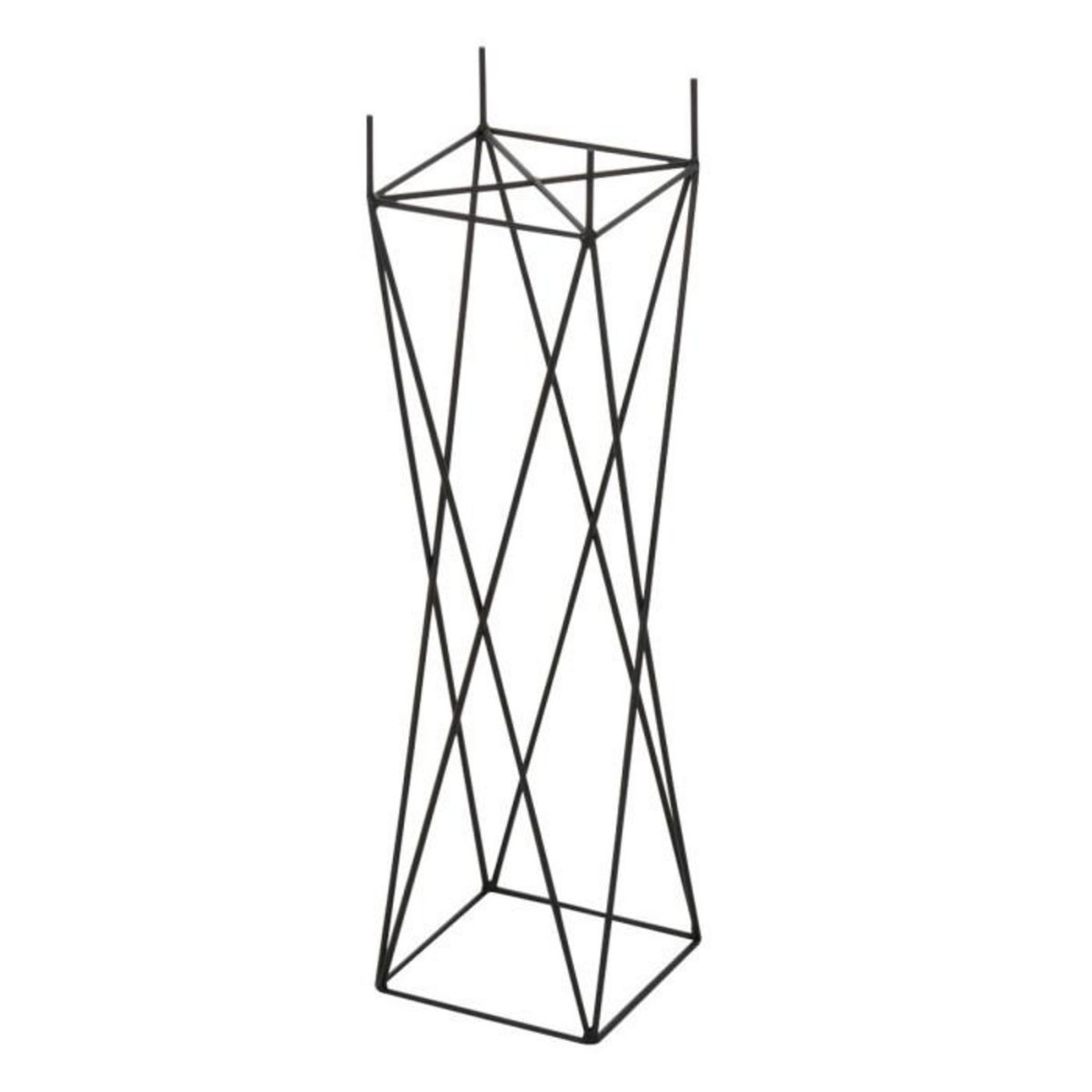 Paris Prix Cache-Pot en Métal  Support Croix  55cm Noir