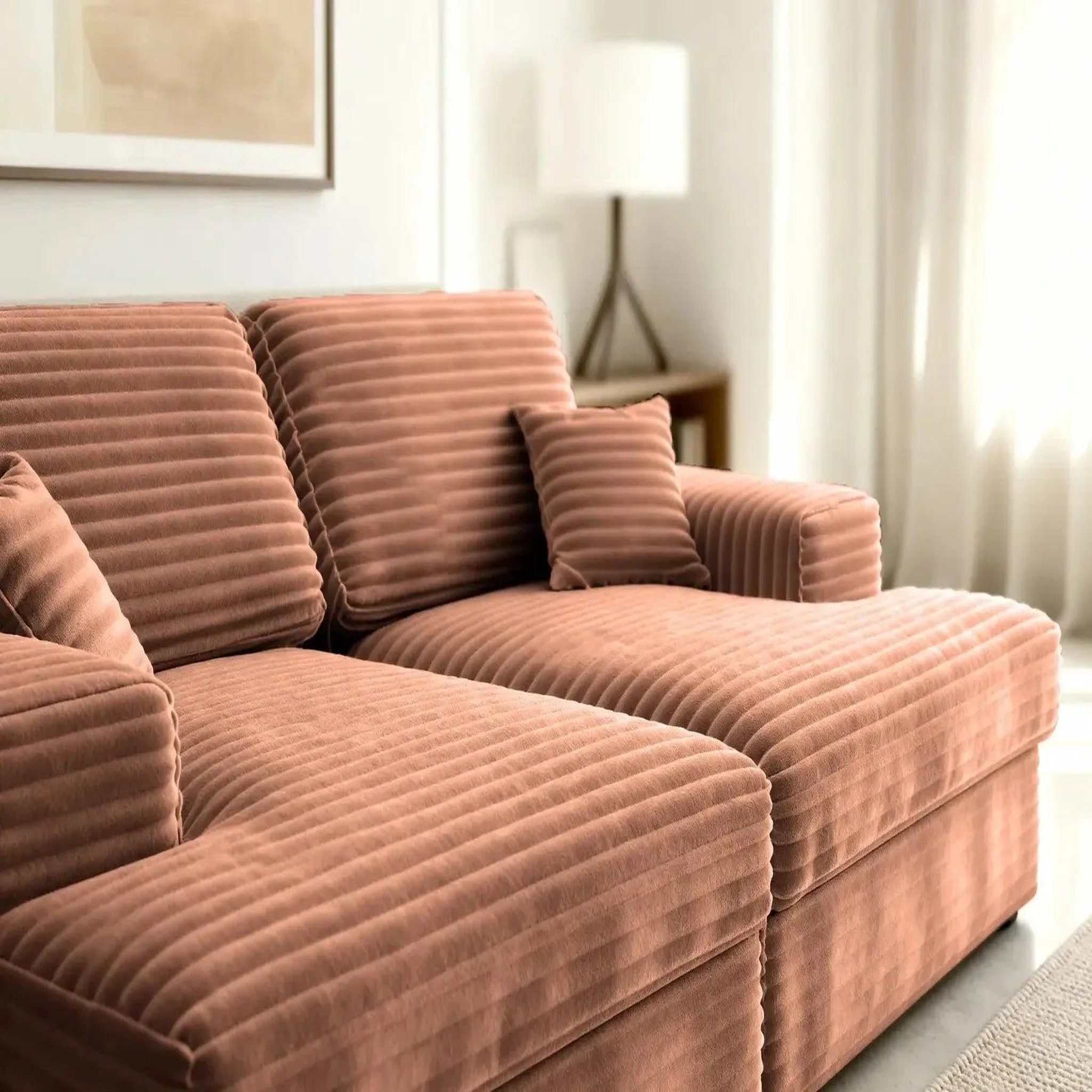 Voir la diapositive 6 : CASANOVA PARIS Lisbonne xl - canapé droit xl velours côtelé