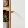 Voir la diapositive 6 : Meuble de salle de bain sous-vasque 2 niches et 1 porte L60cm QUARTEIRA