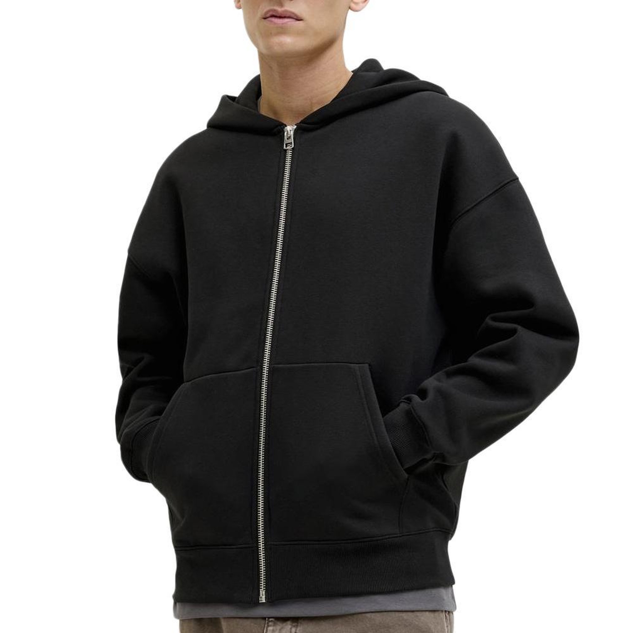 Jack & Jones Sweat Zippé  Homme Jack & Jones Edge. Coloris disponibles : Noir