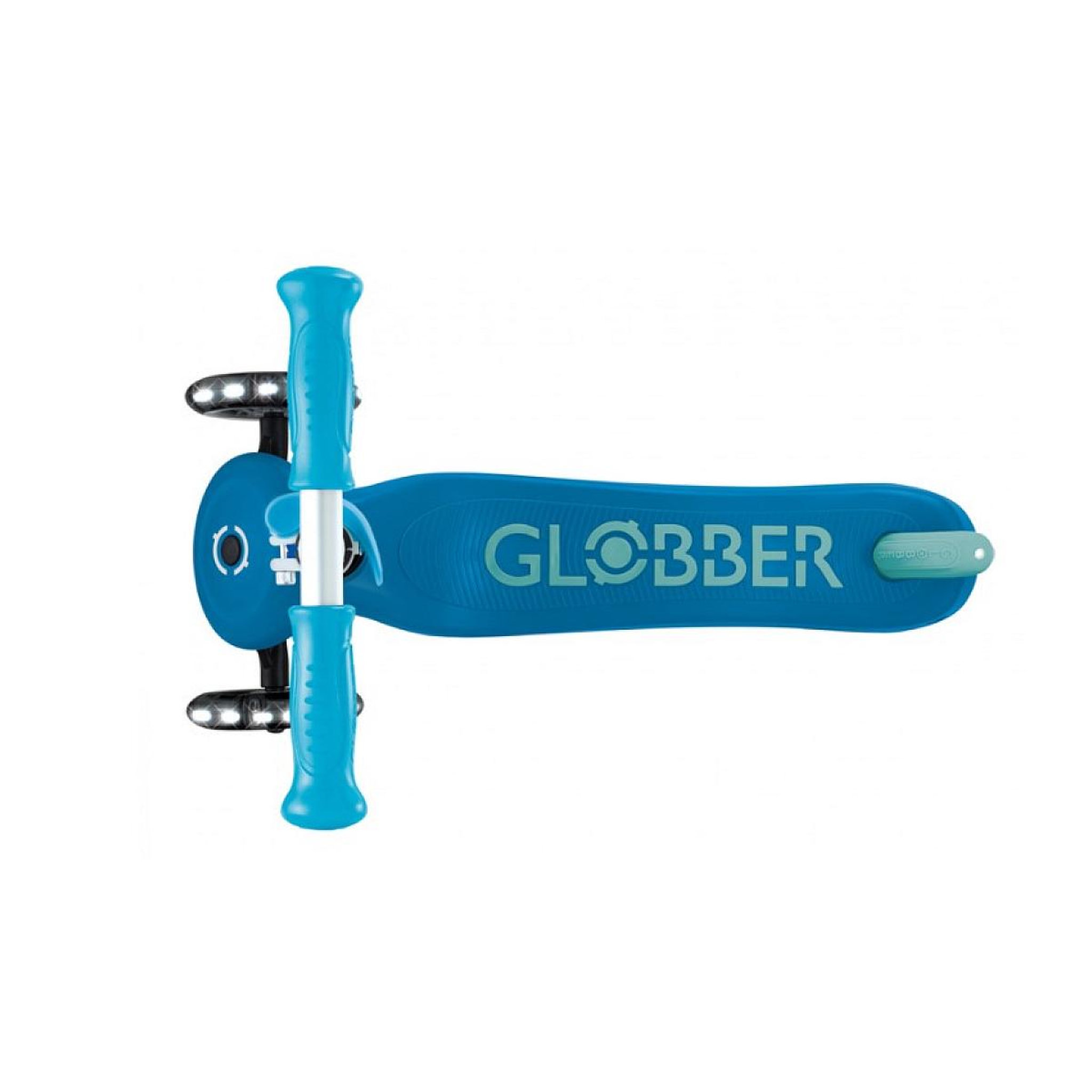 Voir la diapositive 3 : Globber Trottinette Primo plus lights Glow in the Dark bleu pétrol