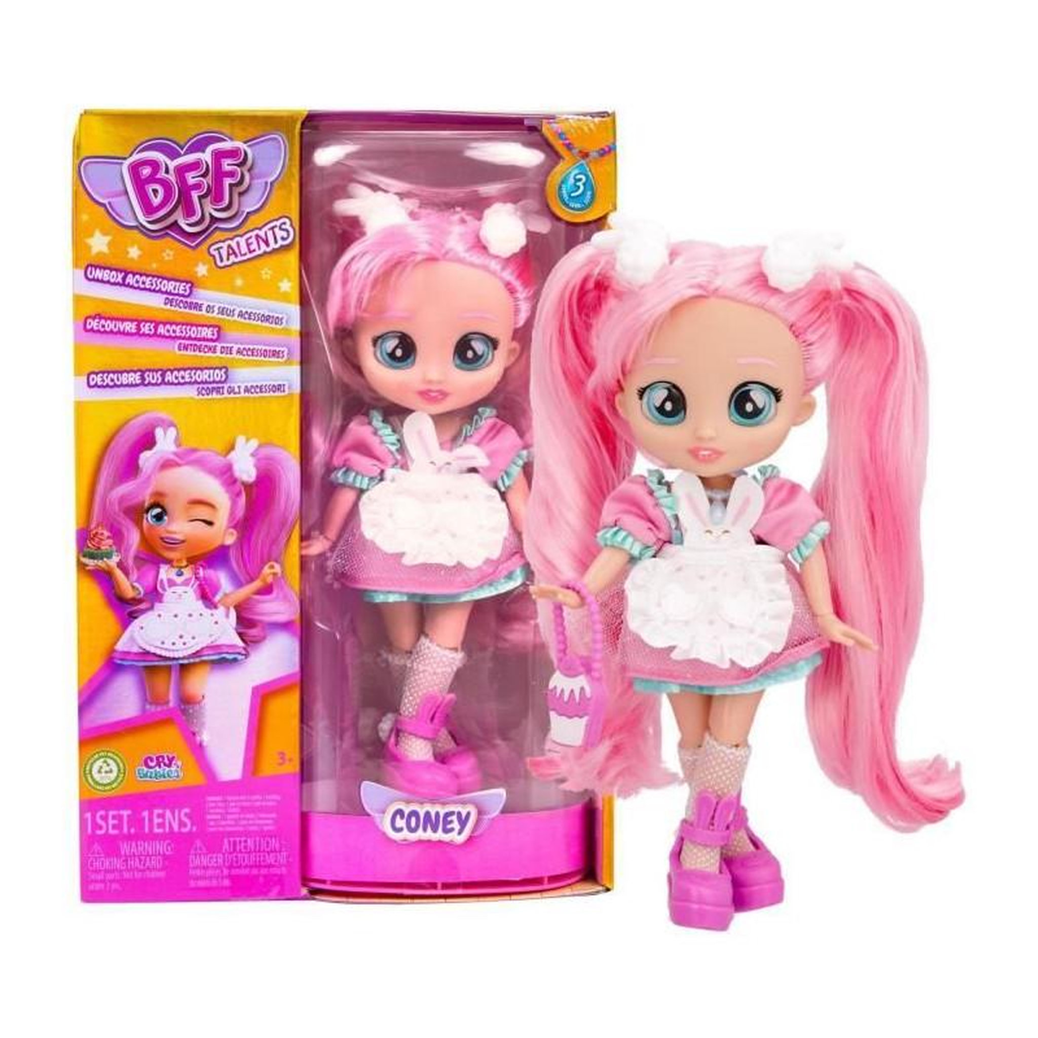 Voir la diapositive 6 : IMC Toys Poupée Cry Babies BFF Série 3 - Coney