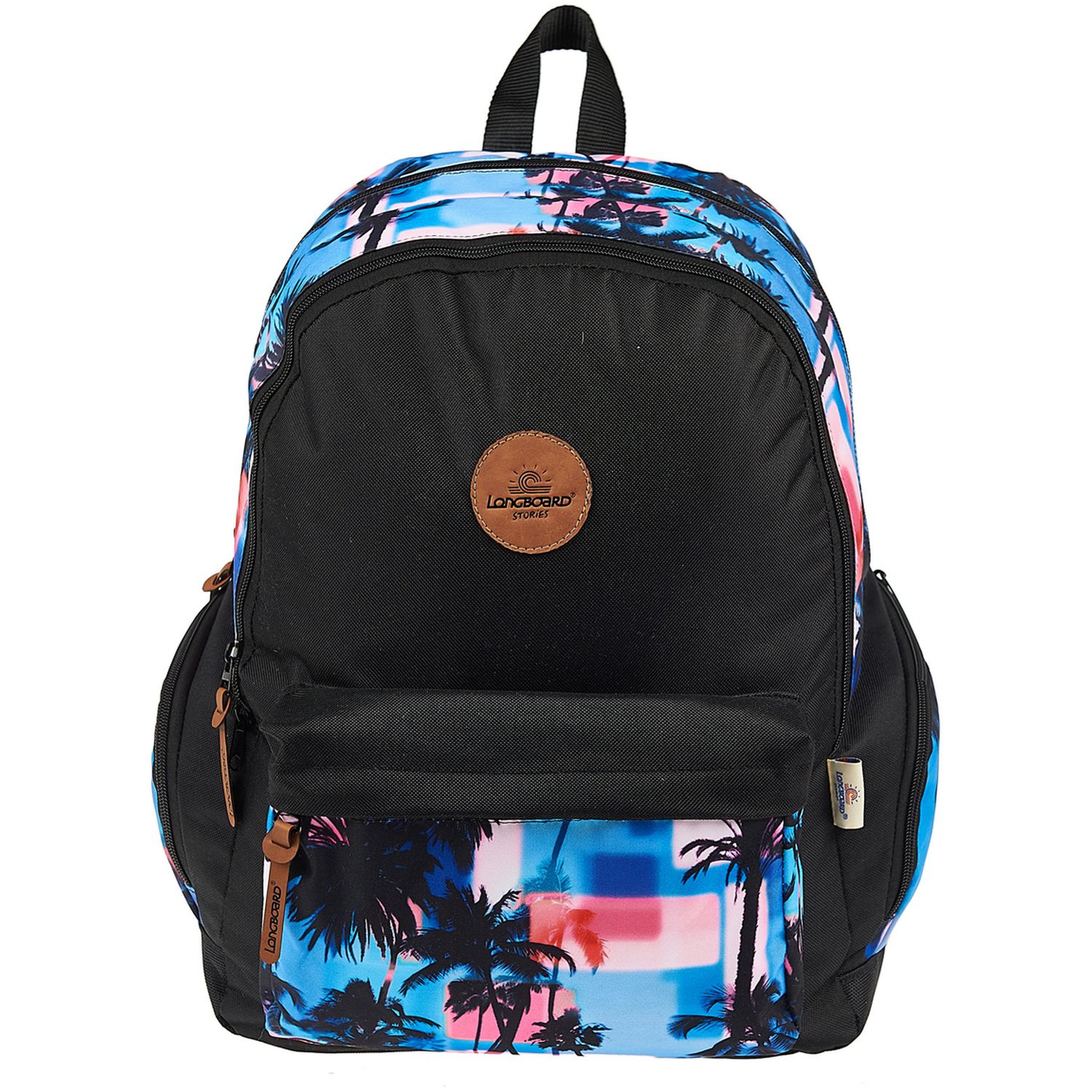Voir la diapositive 2 : LONGBOARD Sac à dos 2 compartiments noir LONGBOARD