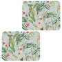 Voir la diapositive 1 : HABITABLE Lot de 2 sets de table motifs tropical BARBARA - 28 x 43 cm - Multicolore