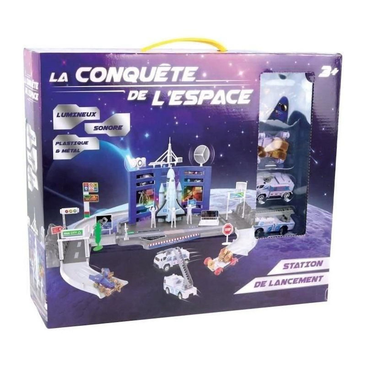 MGM Station lancement navette espace - MGM - 3 véhicules métal - Stickers offerts