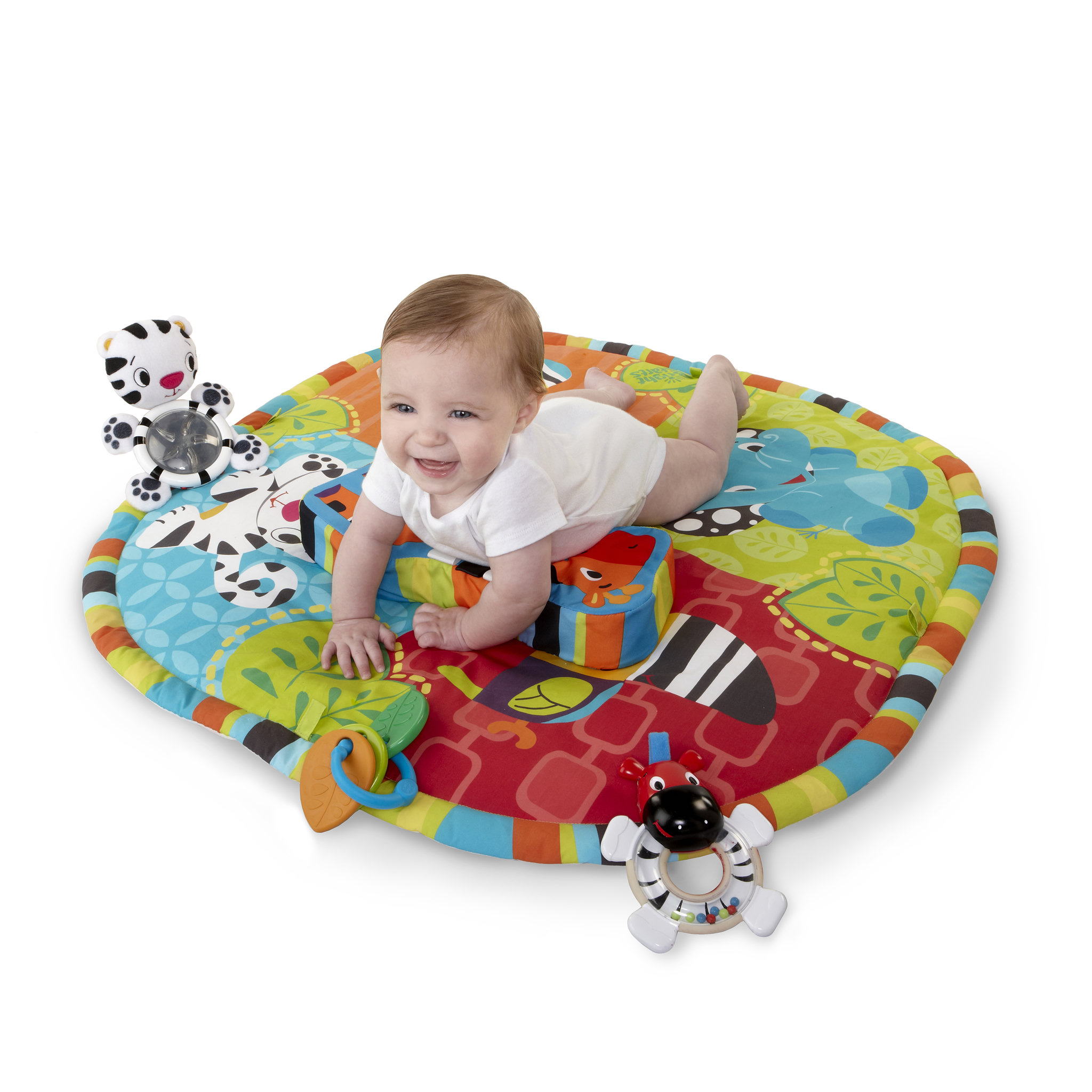 Voir la diapositive 3 : Bright Starts Tapis d'Eveil Spots & Stripes Safari
