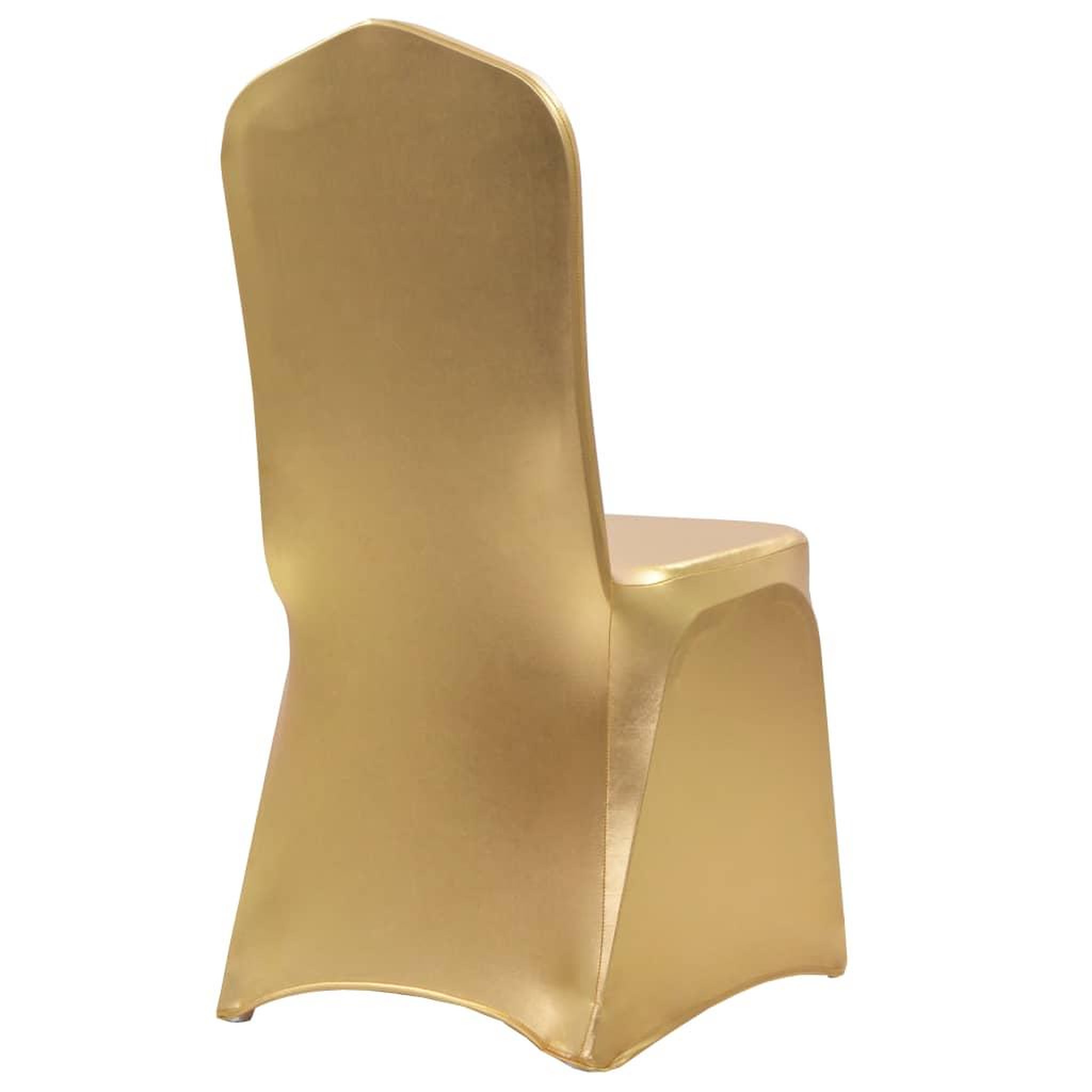 Voir la diapositive 2 : VIDAXL Housses extensibles de chaise 6 pcs Dore
