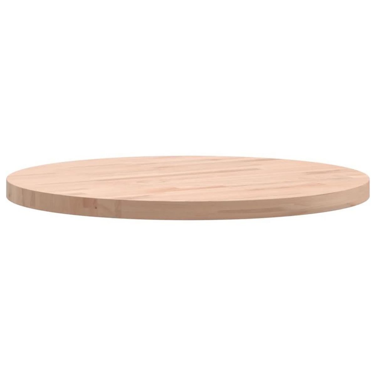 VIDAXL Dessus de table Ø50x2,5 cm rond bois massif de hetre
