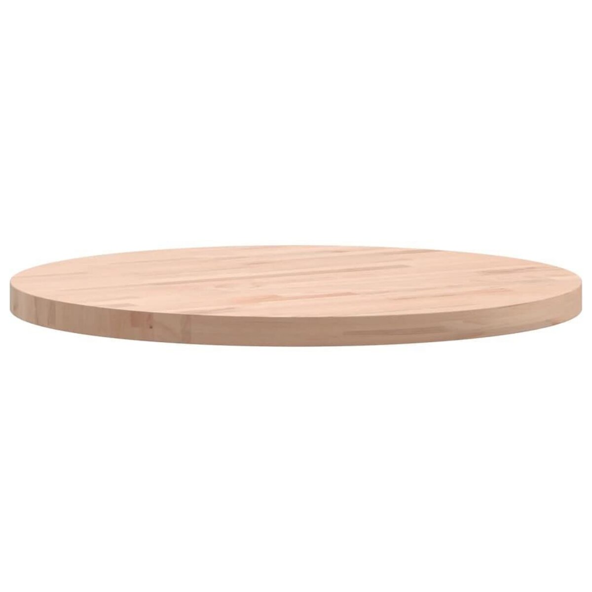 VIDAXL Dessus de table Ø50x2,5 cm rond bois massif de hetre
