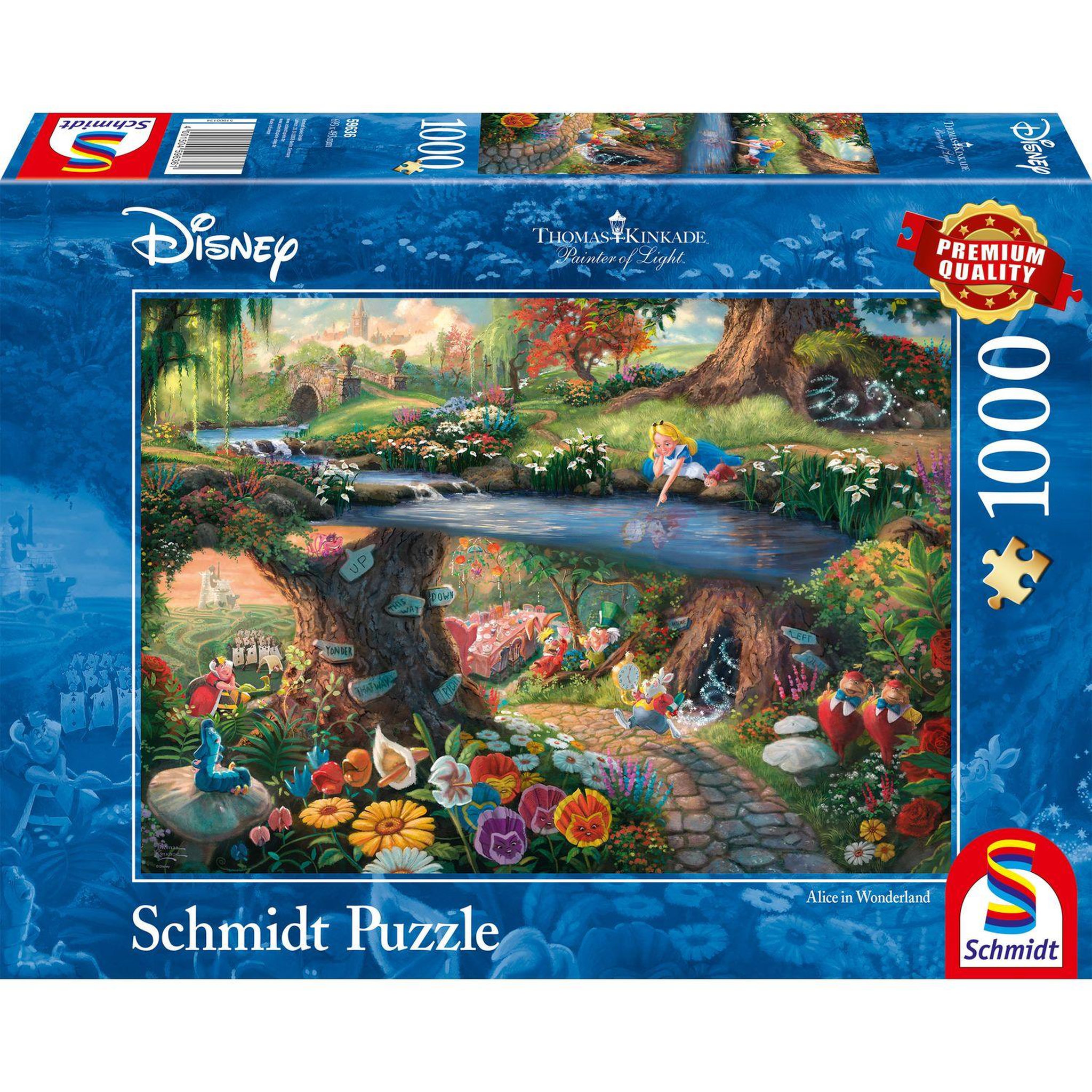 Schmidt Puzzle - Disney Alice aux pays des merveilles - 1000 pièces