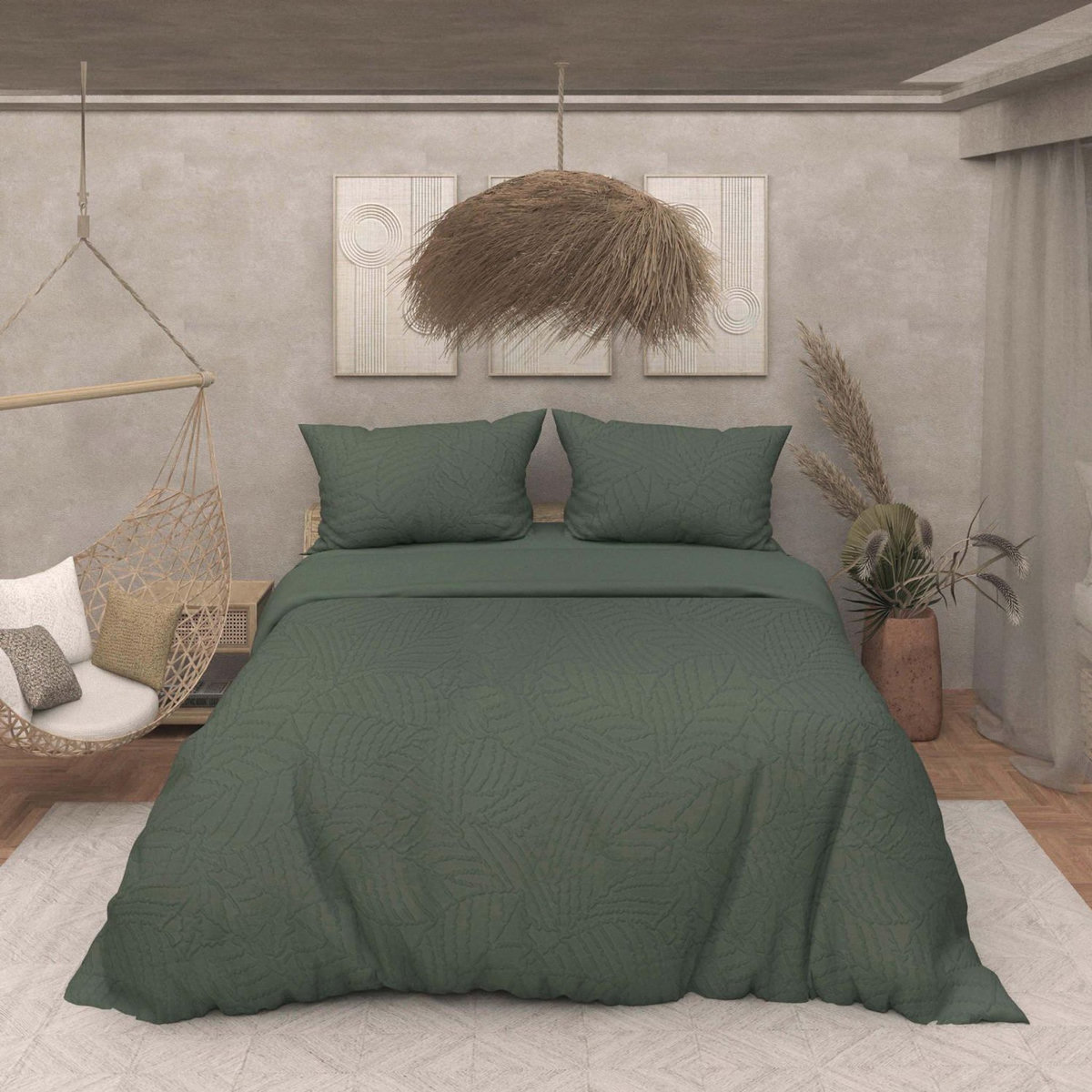 SOLEIL D'OCRE Parure housse de couette 3D microfibre MAYA, par Soleil d'Ocre