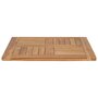 Voir la diapositive 3 : VIDAXL Dessus de table Bois de teck solide 60x60x2,5 cm