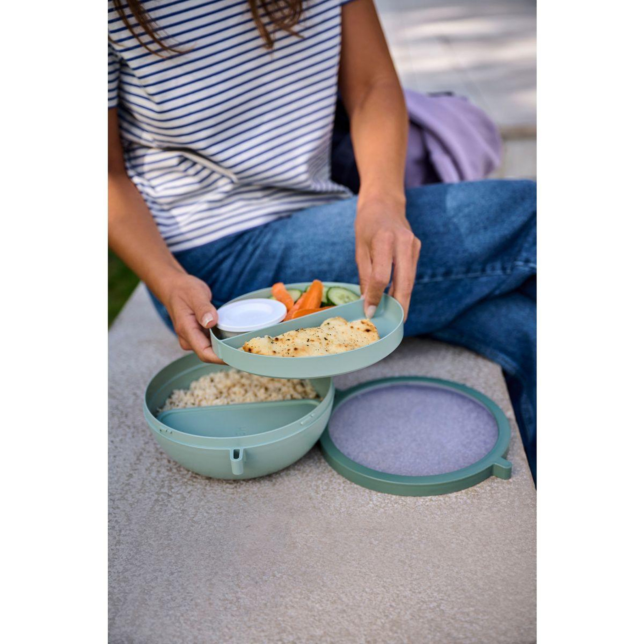 Voir la diapositive 2 : MEPAL Bento lunchbowl vita nordic black