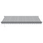 Voir la diapositive 3 : VIDAXL Auvent manuel retractable anthracite et blanc 500x350 cm