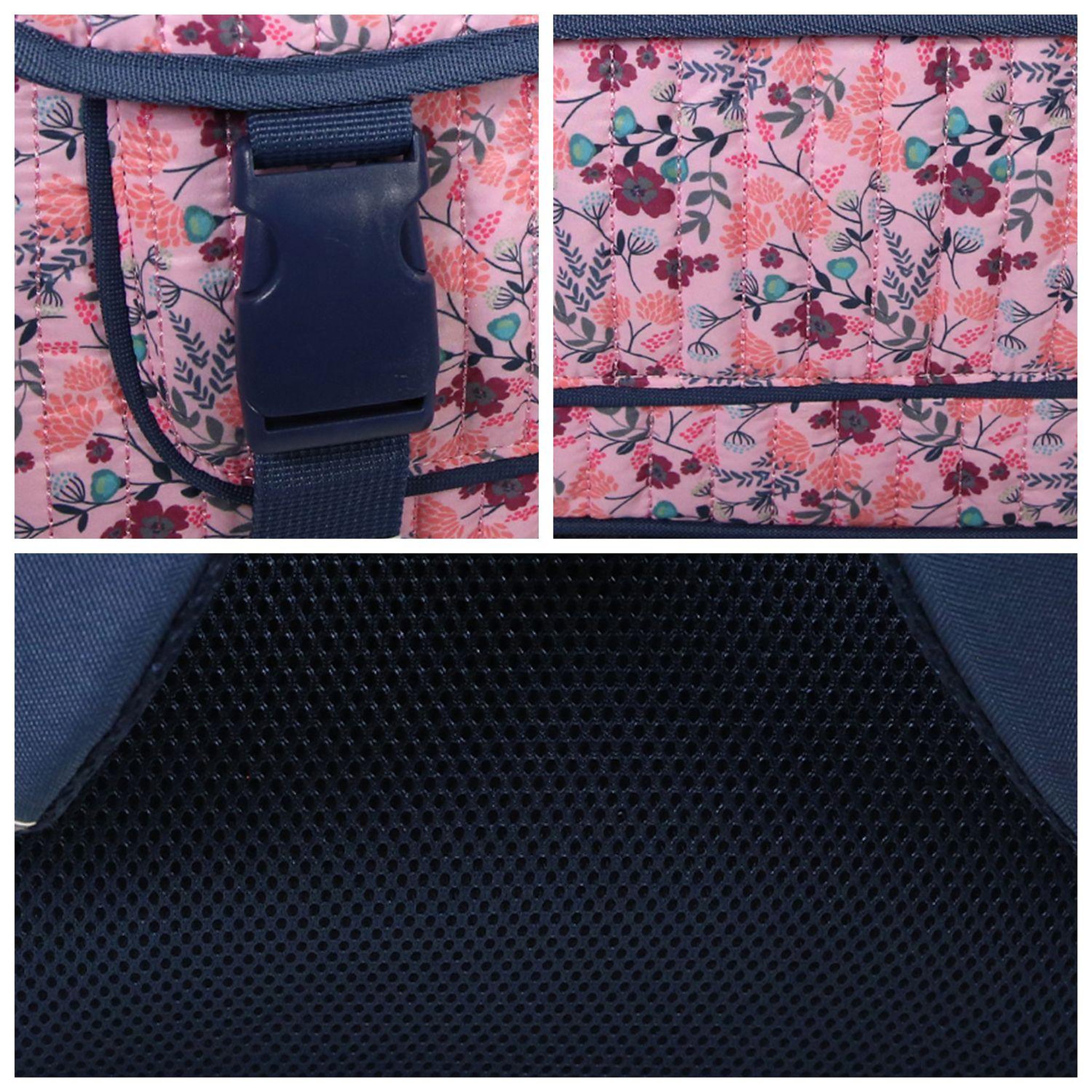 Voir la diapositive 6 : Bagtrotter Bagtrotter - Cartable 38cm  -  Multicolore - Fleurs - 2 Compartiments  - 1 Poche Sous Rabat - 1 Poche Bouteille -  Bretelles Matelassés - Fond Renforcé - Dos Matelassé -  38x13x34cm - Matière Polyester - Cartable Scolaire Primaire