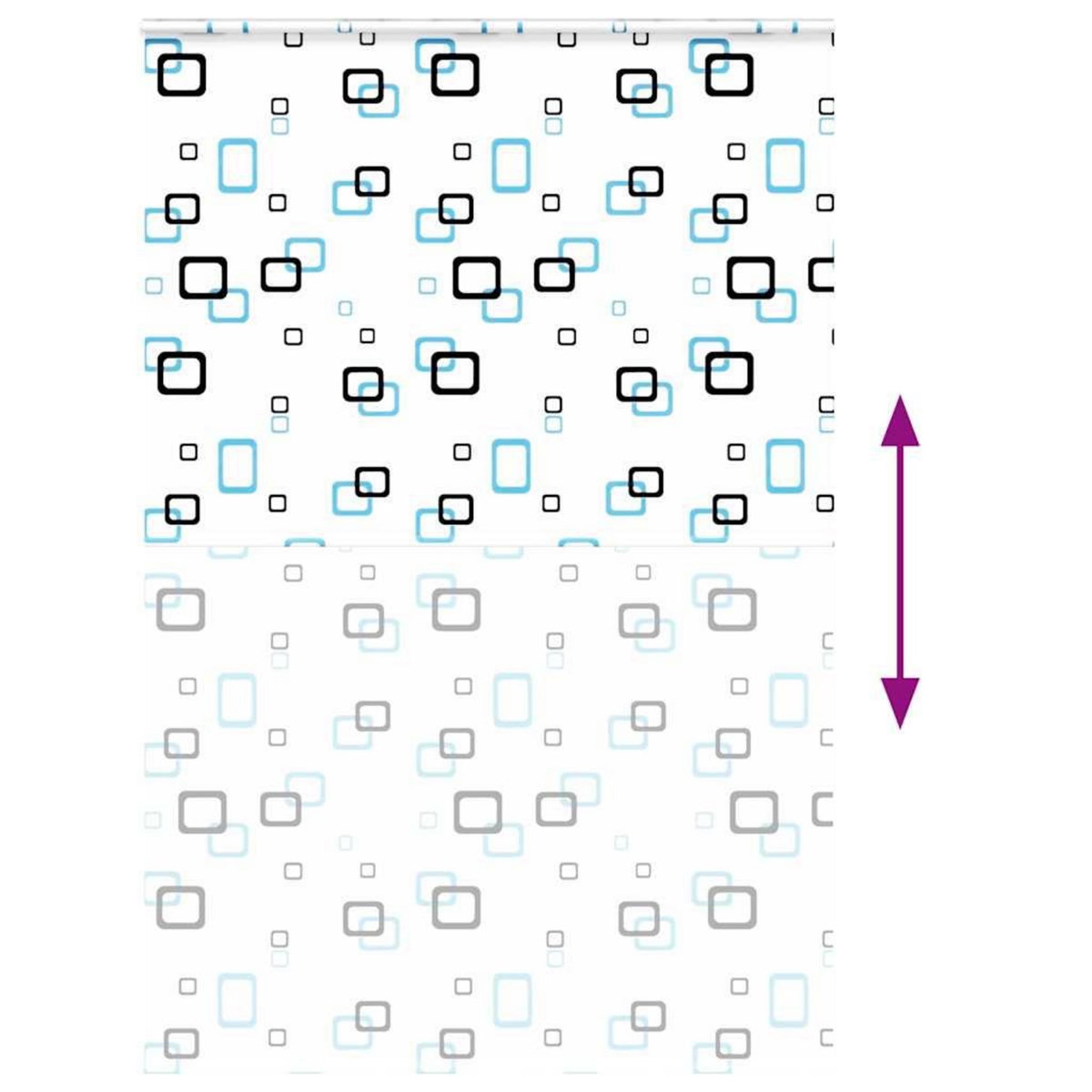 VIDAXL Store enrouleur de douche avec cassette largeur du tissu 156 cm
