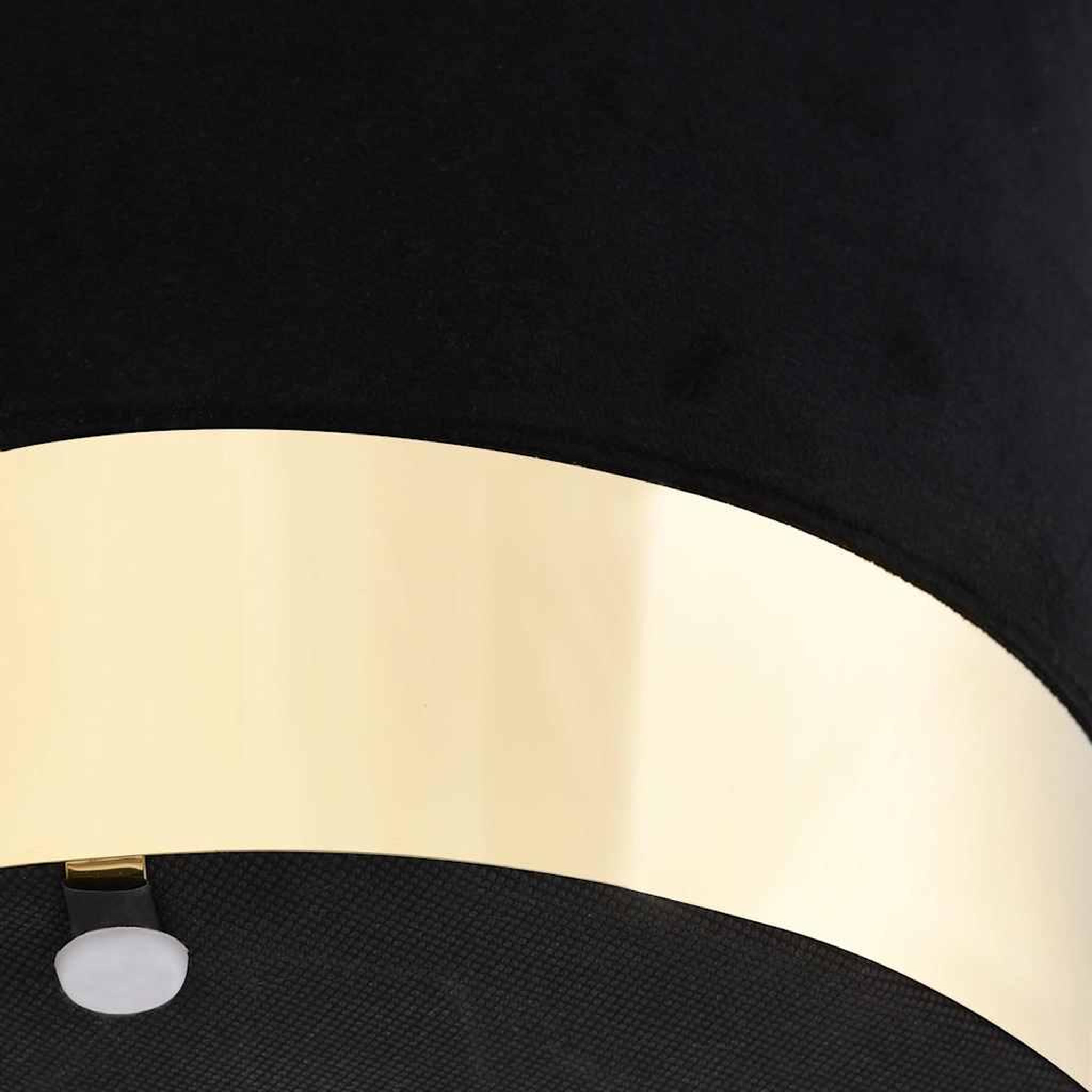 Voir la diapositive 3 : VIDAXL Tabouret Noir et dore Velours