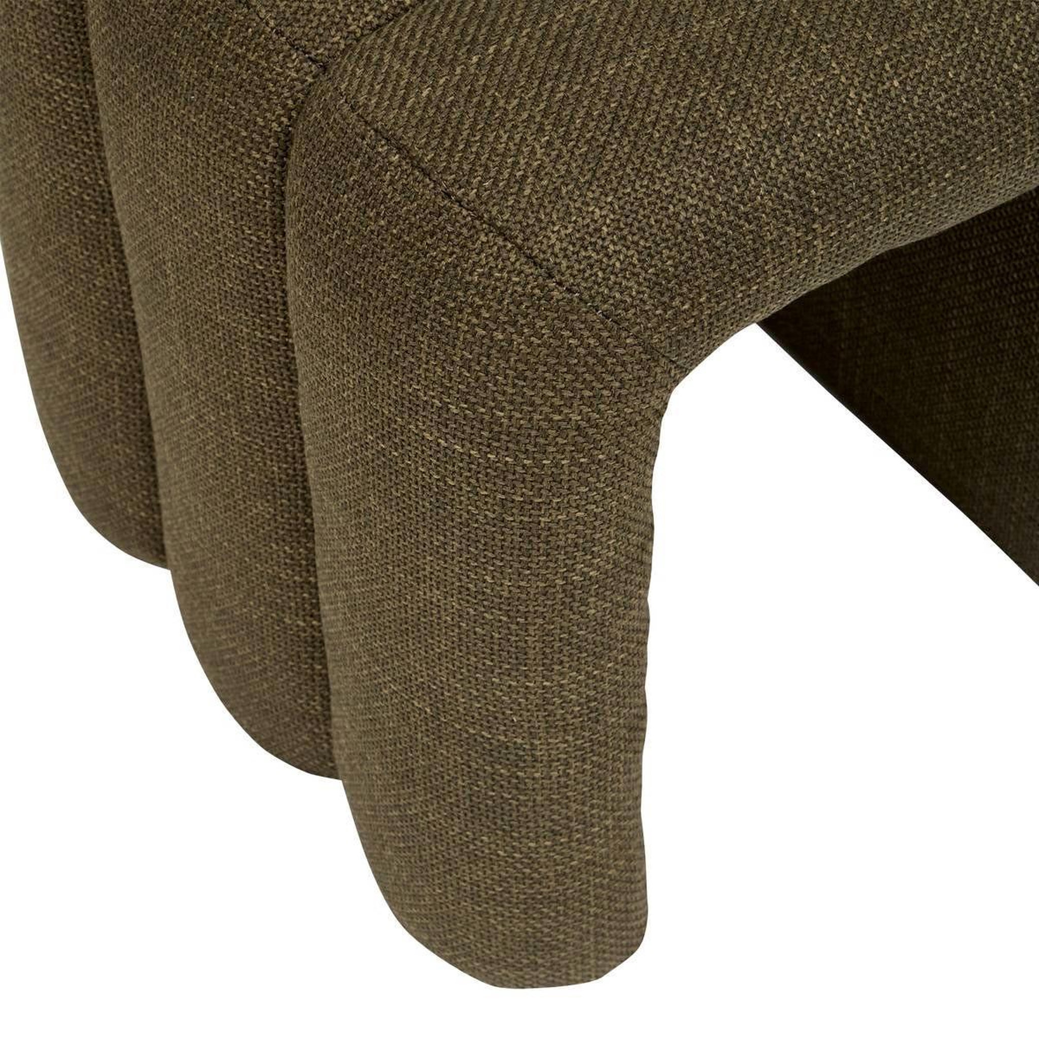 Voir la diapositive 3 : ATMOSPHERA Pouf 3 arches en tissu  sisco  44cm kaki